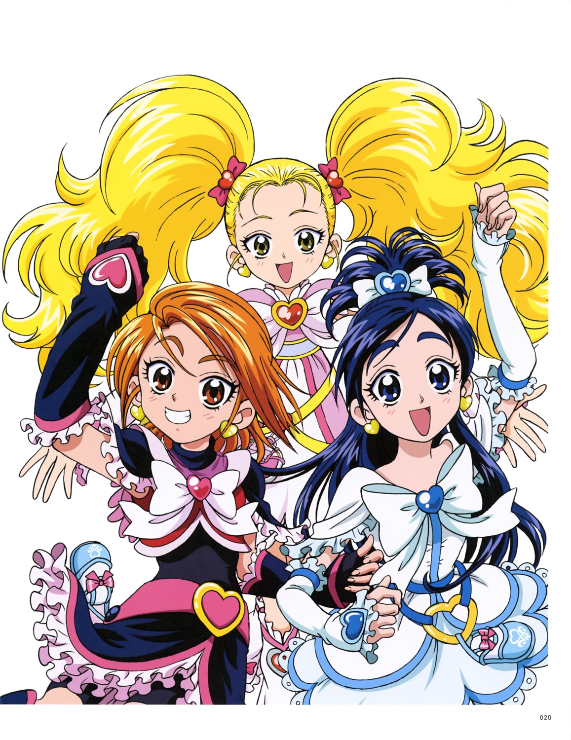 bike_shorts dress futari_wa_pretty_cure kujou_hikari misumi_nagisa pretty_cure yukishiro_honoka