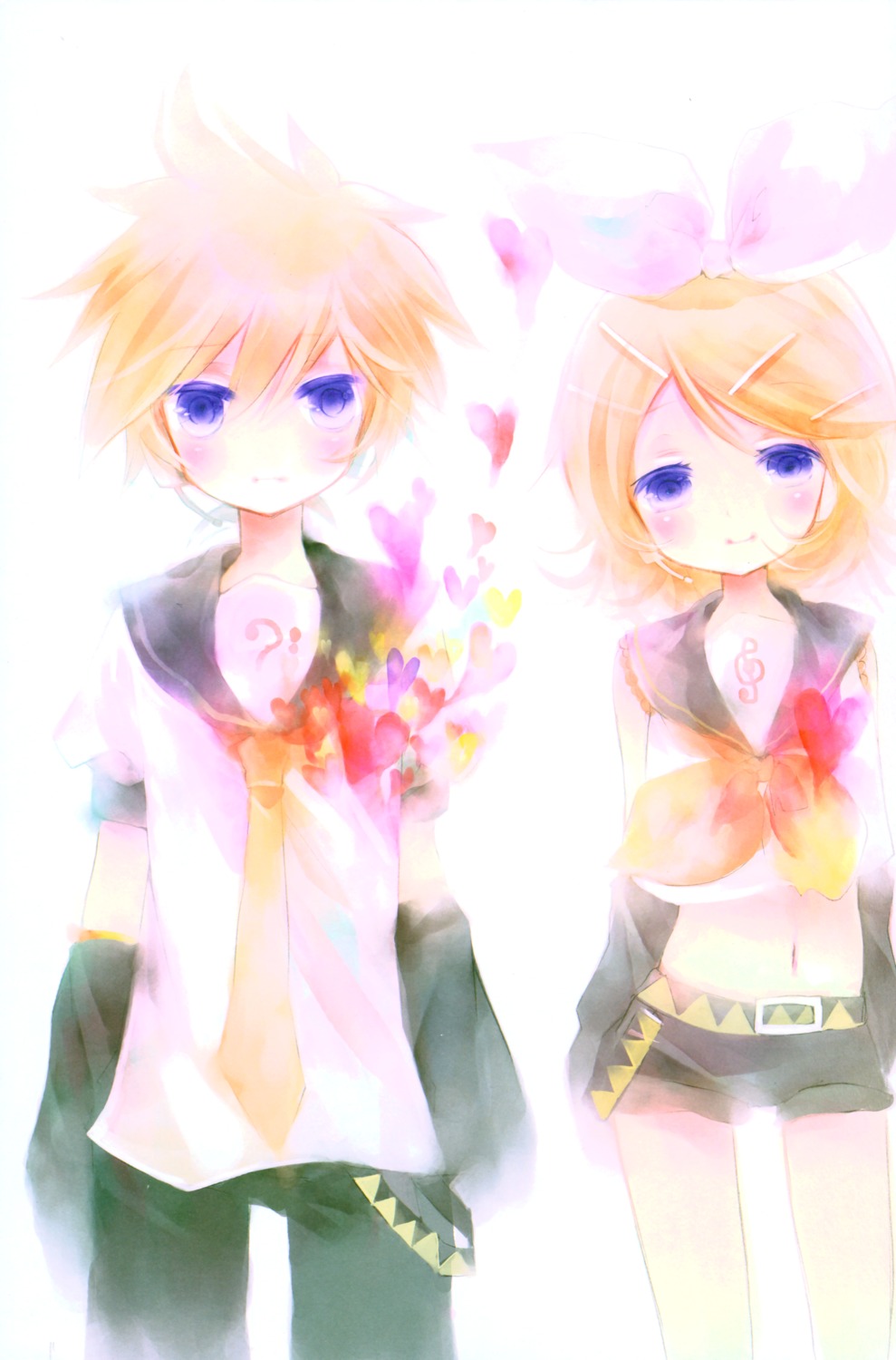 kagamine_len kagamine_rin shimeko vocaloid