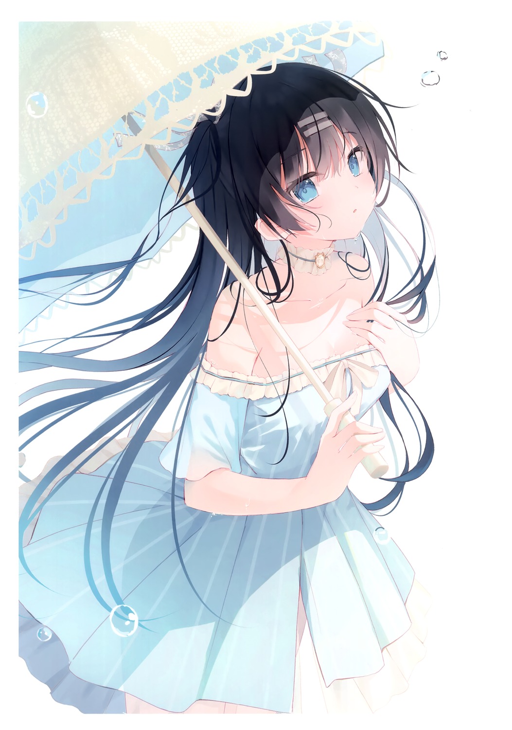 dress humuyun nekone_cotton summer_dress tsukune_(humuyun) umbrella