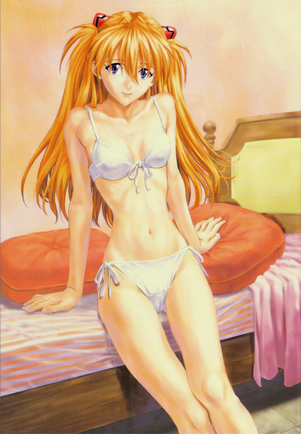 bra neon_genesis_evangelion pantsu souryuu_asuka_langley string_panties