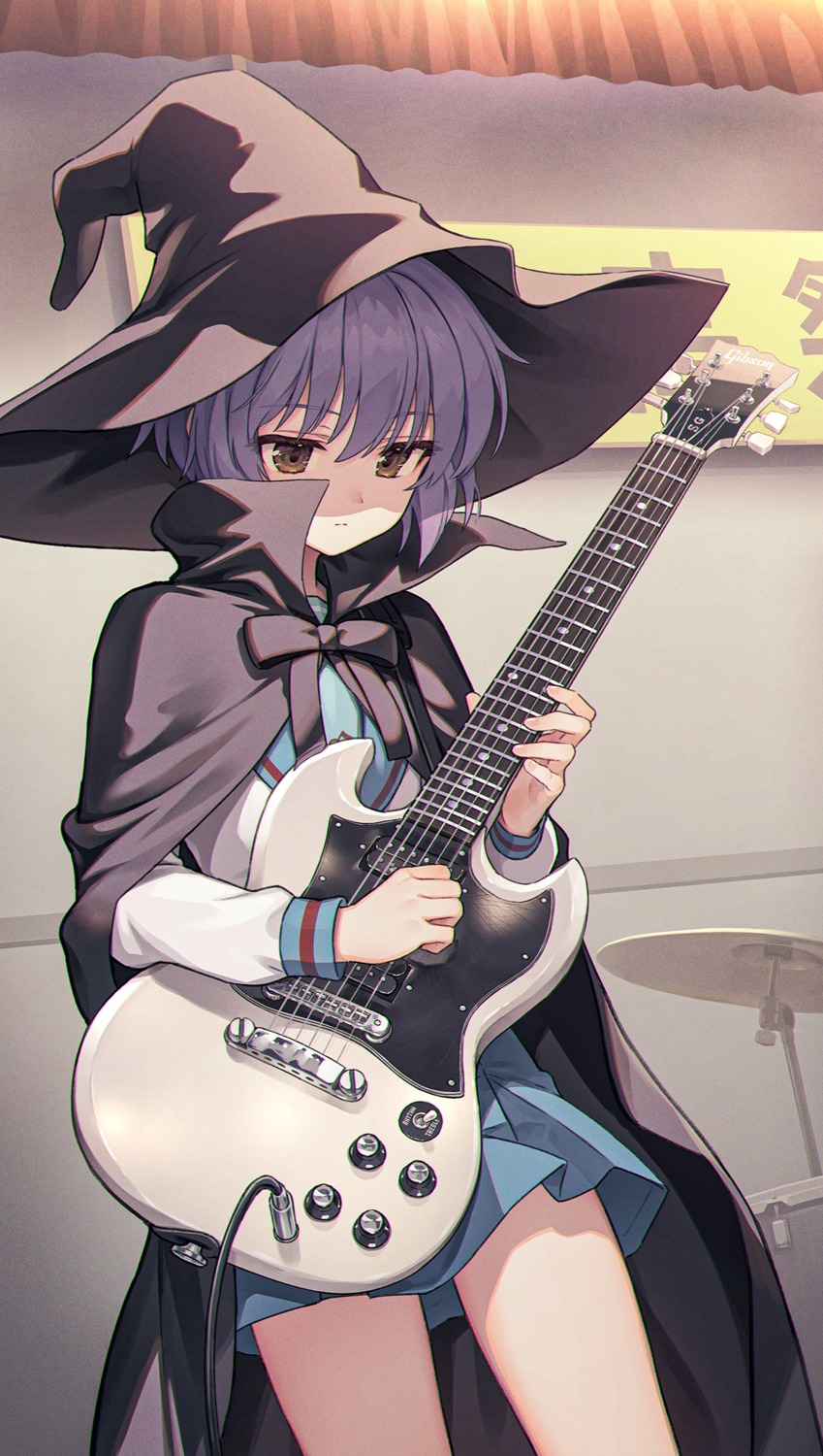 duplicate guitar kurobuta_gekkan nagato_yuki seifuku suzumiya_haruhi_no_yuuutsu witch