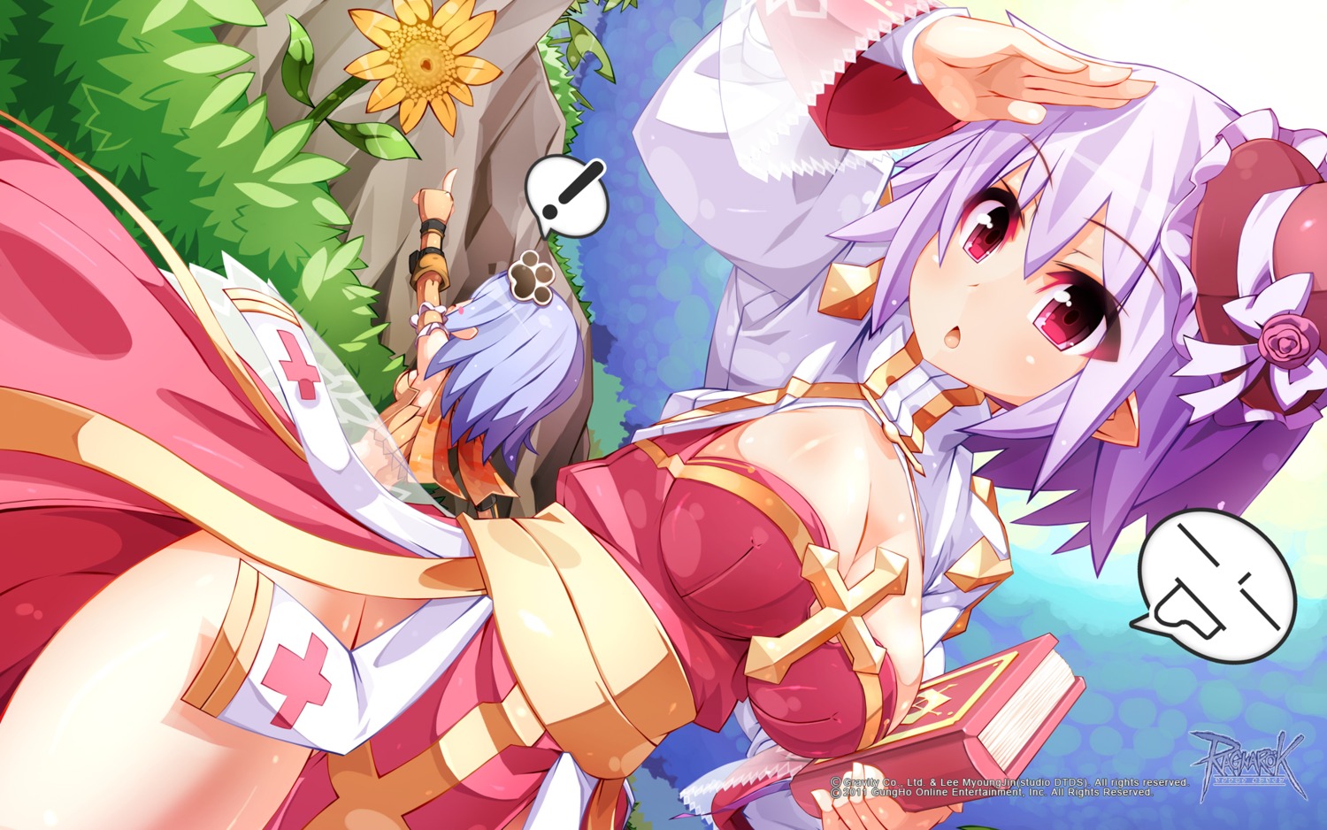 archbishop cleavage kinakoweb nopan ragnarok_online wallpaper