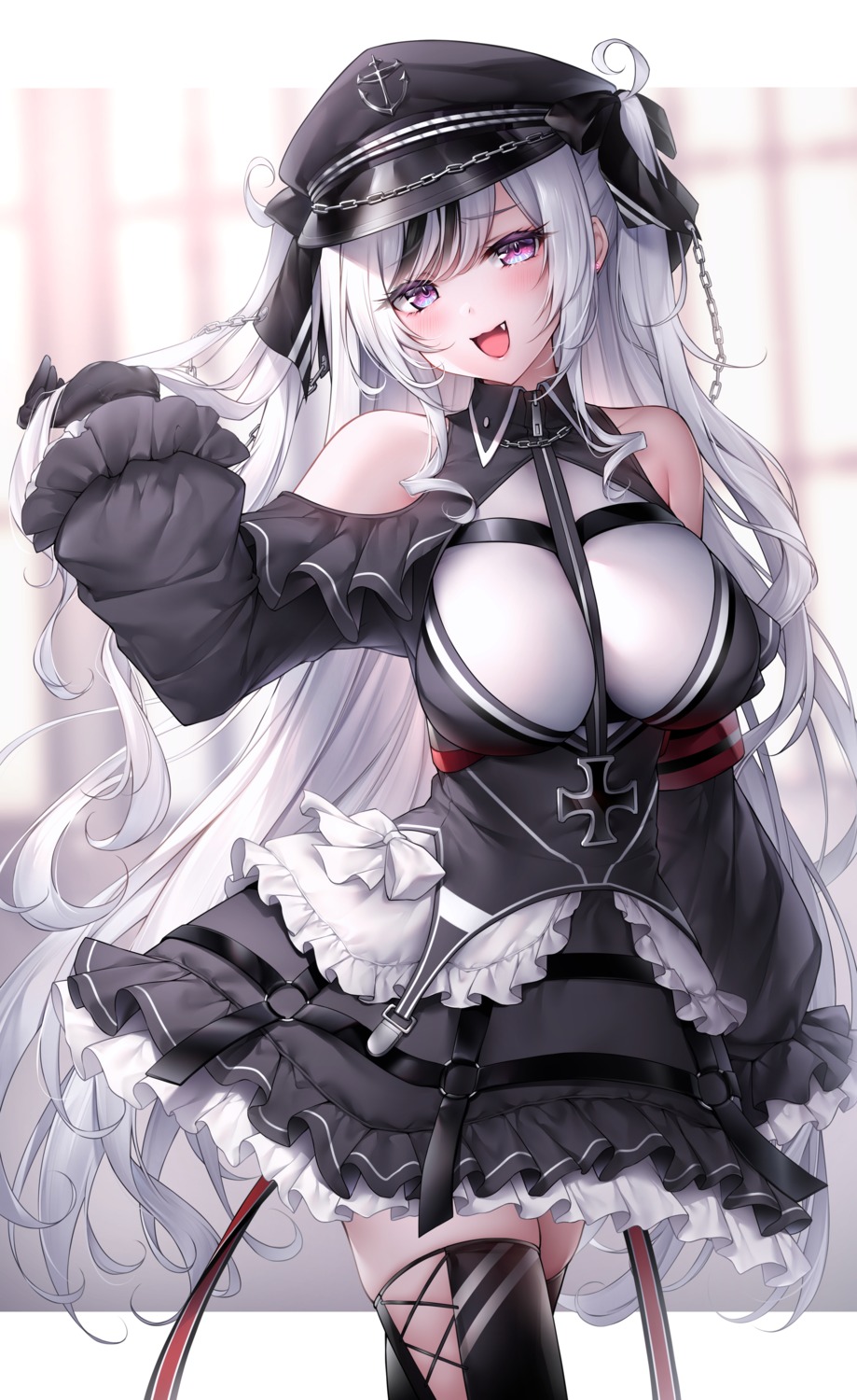 azur_lane elbe_(azur_lane) gothic_lolita lolita_fashion oyuwari thighhighs