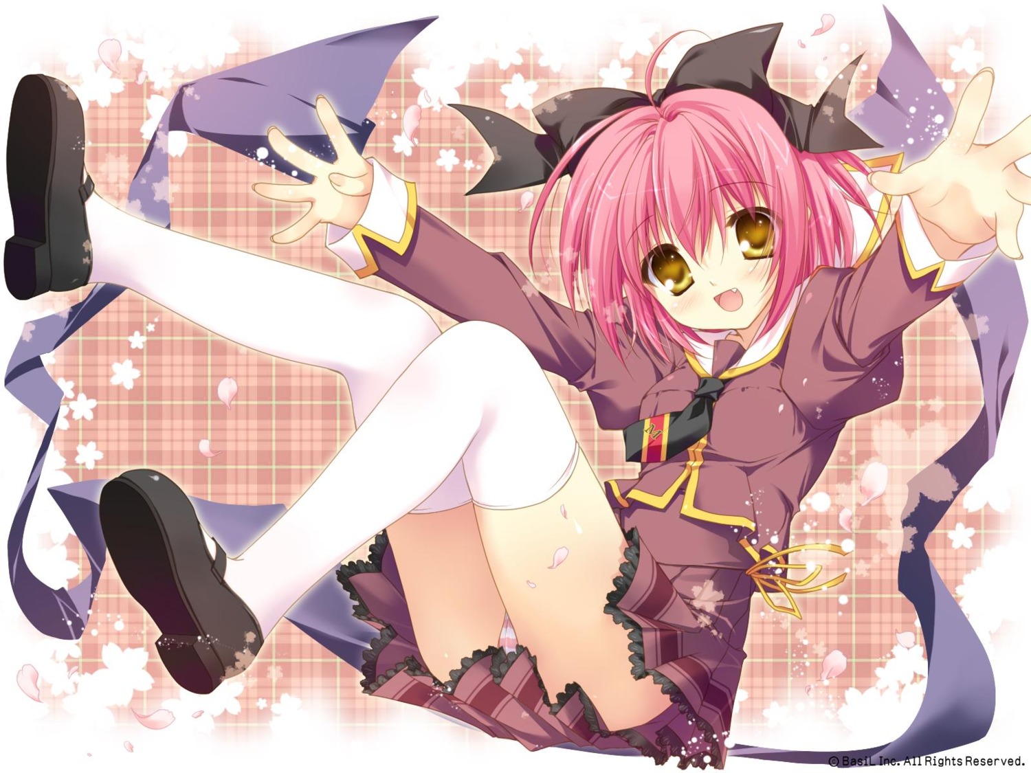 chikotam jpeg_artifacts mori_aoba pantsu seifuku shimapan sore_wa_maichiru_sakura_no_youni thighhighs wallpaper