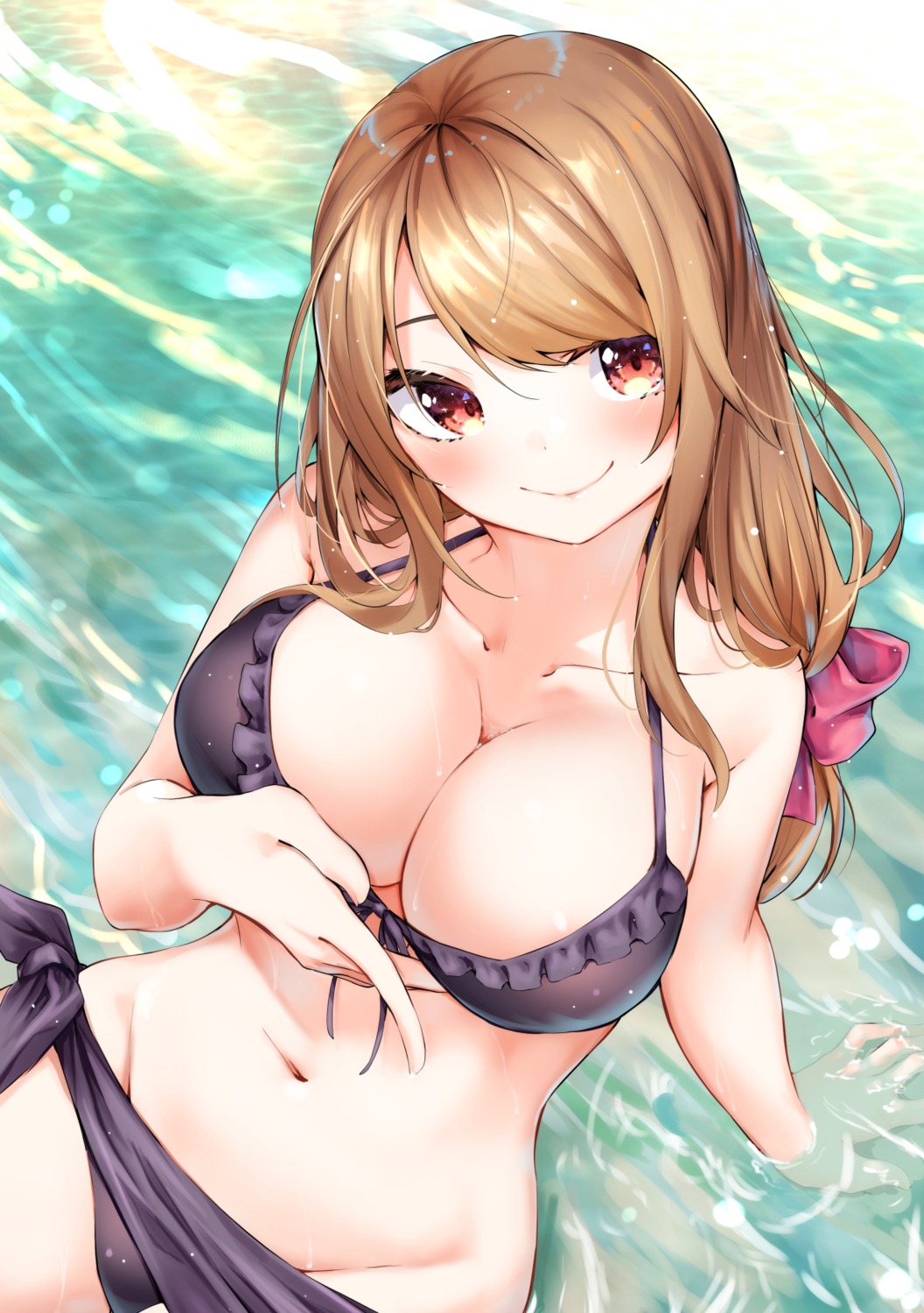 akitsu_maya bikini sahara386 sex_and_dungeon!! swimsuits wet