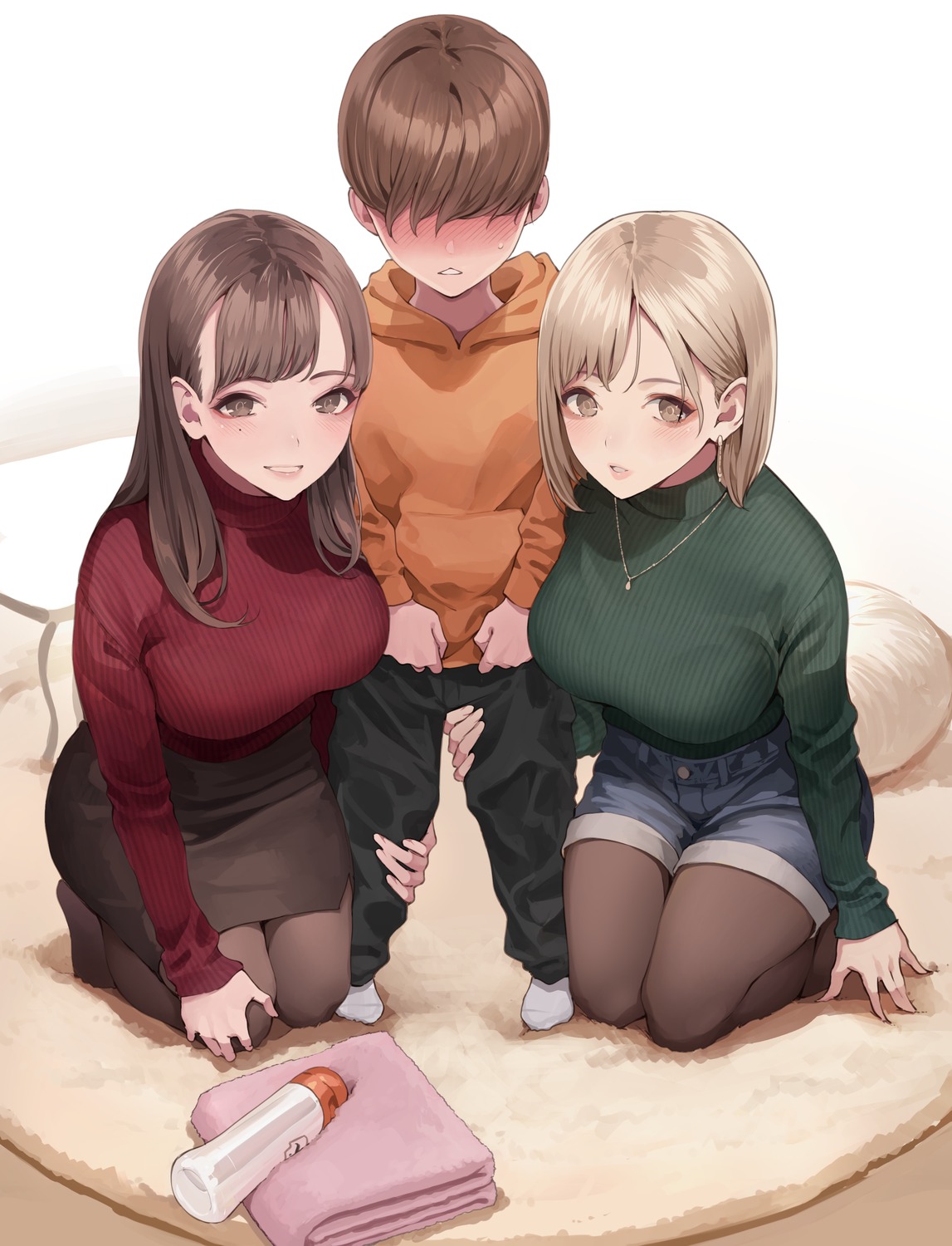 bra koh_(minagi_kou) pantyhose see_through shota sweater