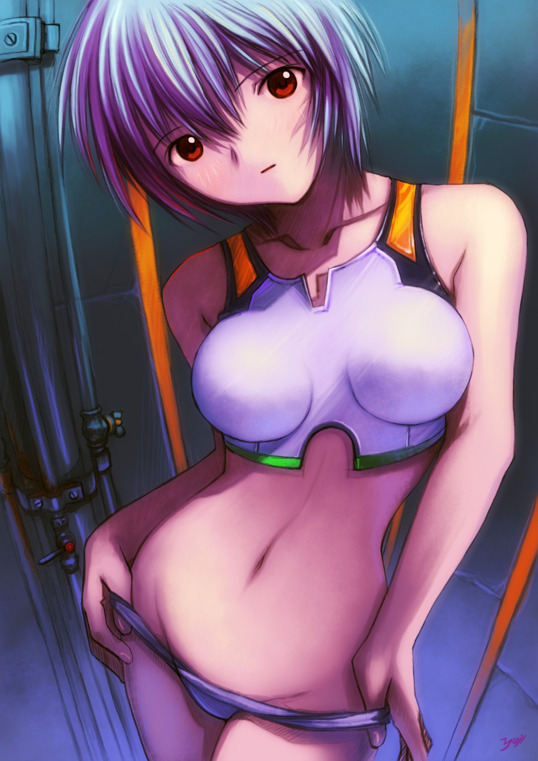 ayanami_rei bodysuit nagko neon_genesis_evangelion yuuji