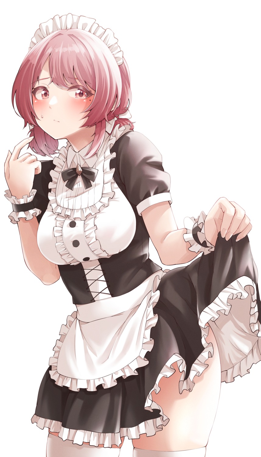 maid skirt_lift thighhighs tokufumi