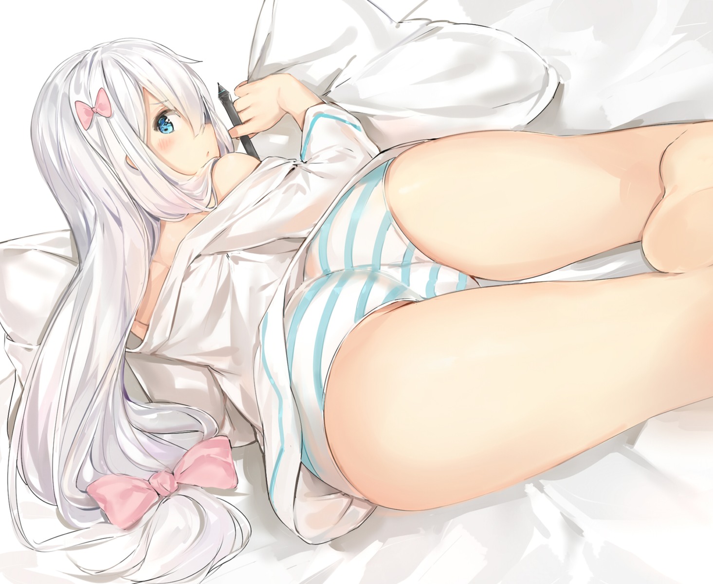 ass eromanga-sensei izumi_sagiri pantsu shimapan silver_(chenwen)