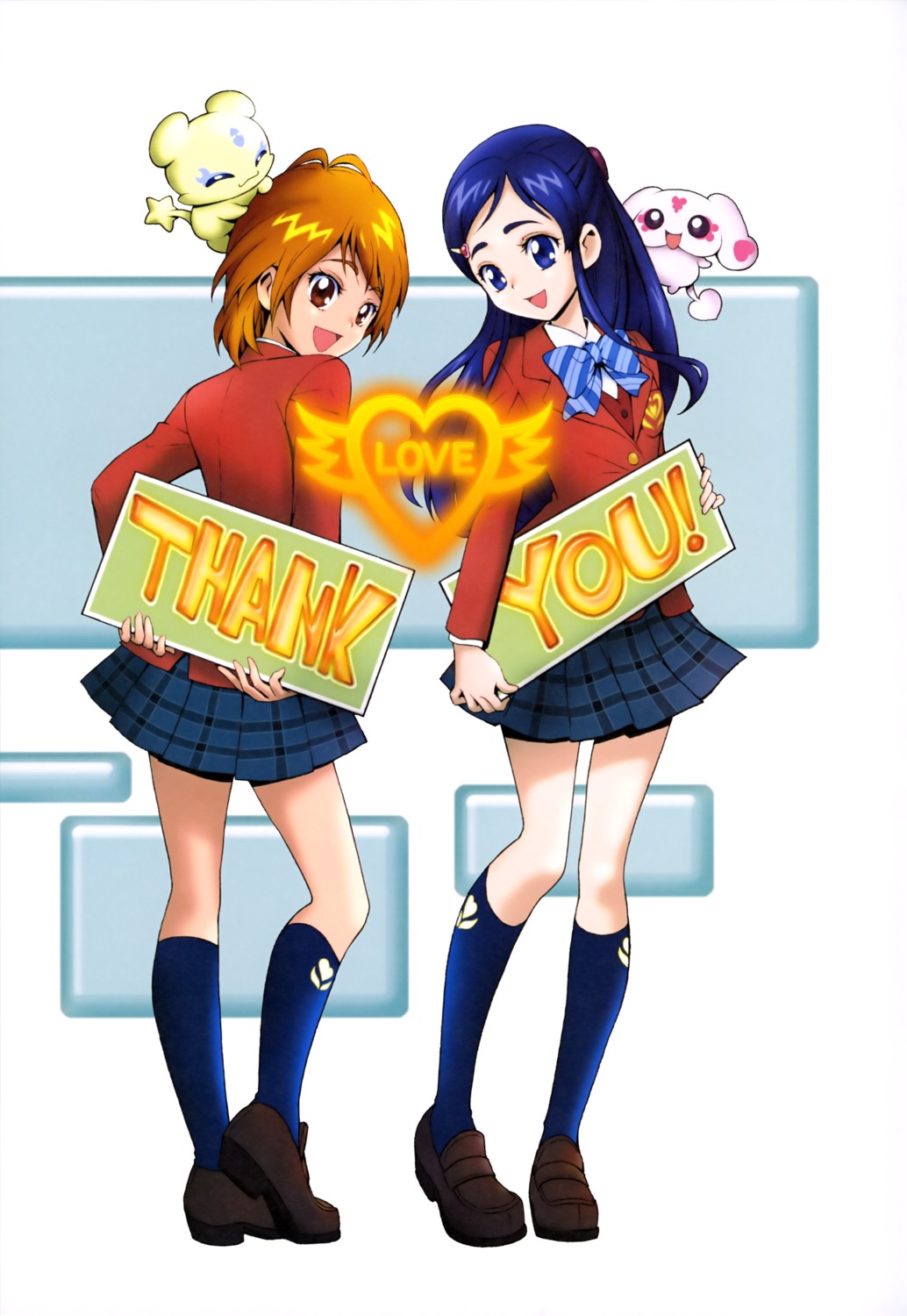 futari_wa_precure kamikita_futago mepple mipple misumi_nagisa precure seifuku yukishiro_honoka