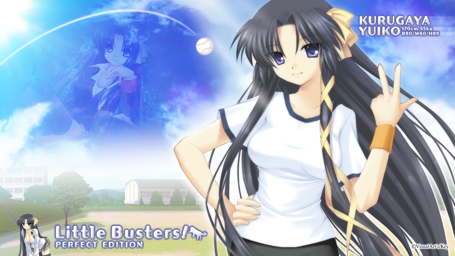 gym_uniform hinoue_itaru key kurugaya_yuiko little_busters! wallpaper