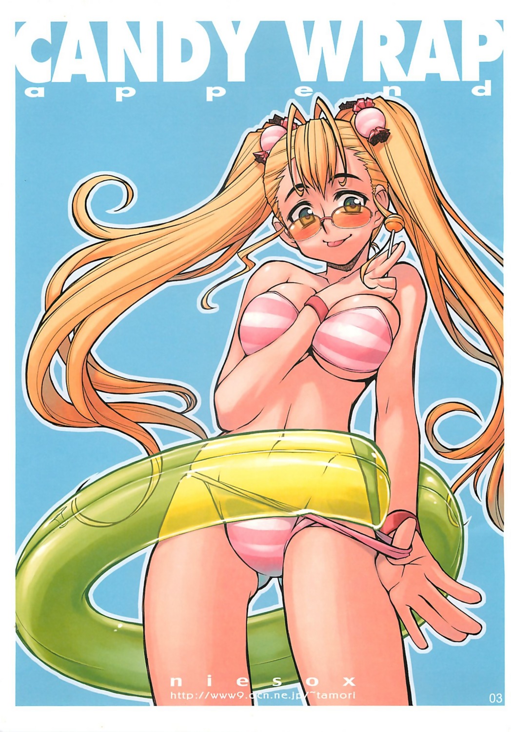 bikini megane niesox panty_pull swimsuits tamori_tadaji