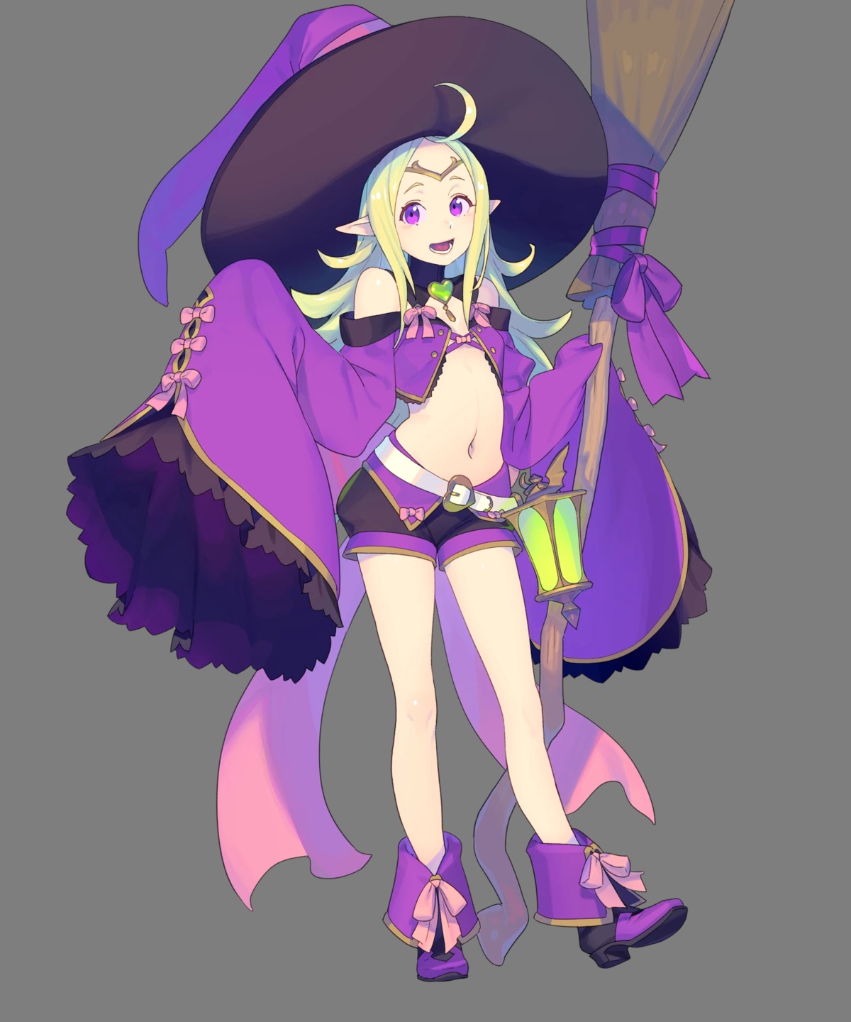 bra enkyo_yuuichirou fire_emblem fire_emblem_heroes fire_emblem_kakusei heels nintendo nono_(fire_emblem) pointy_ears transparent_png witch