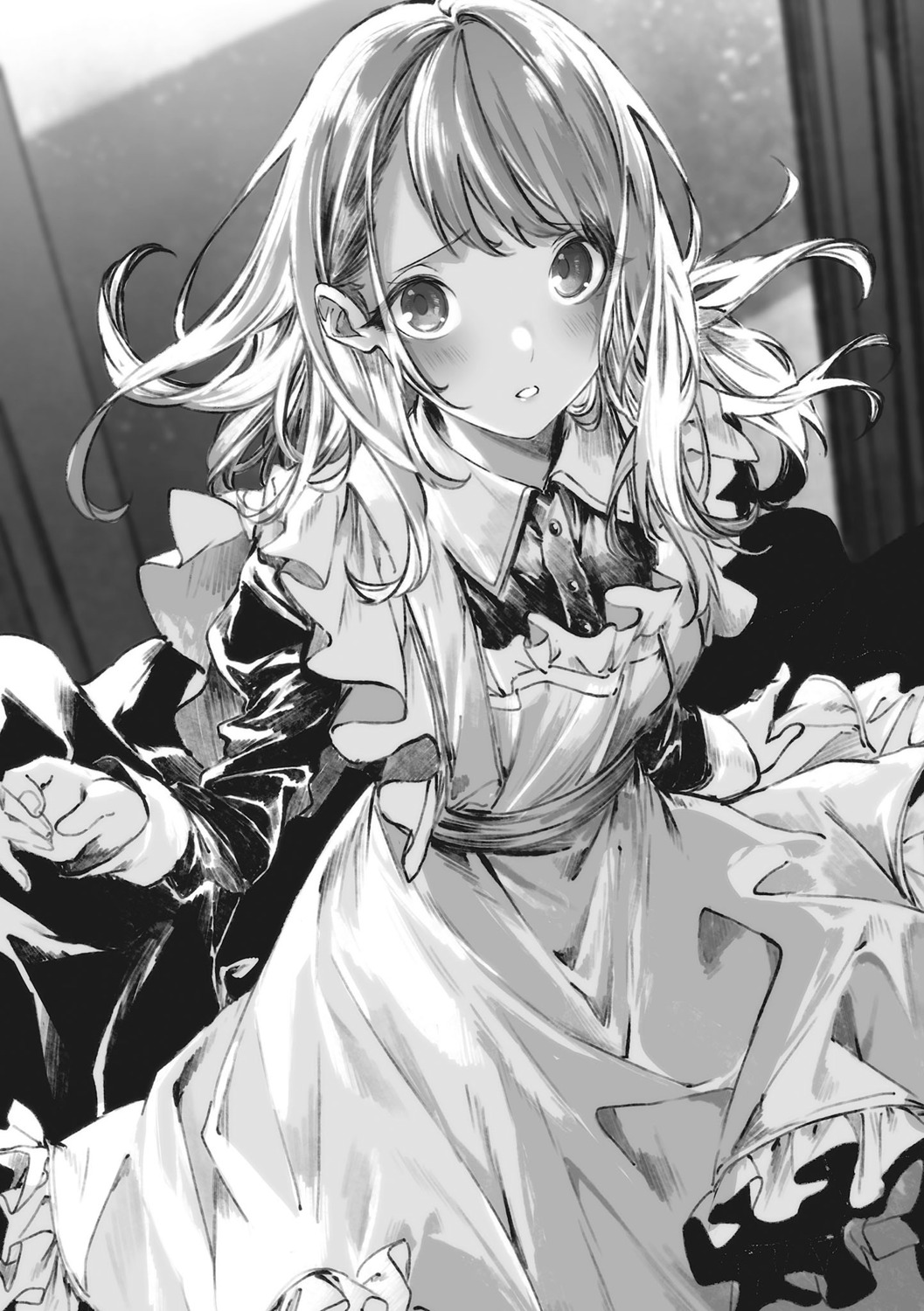 kuwashima_rein maid monochrome