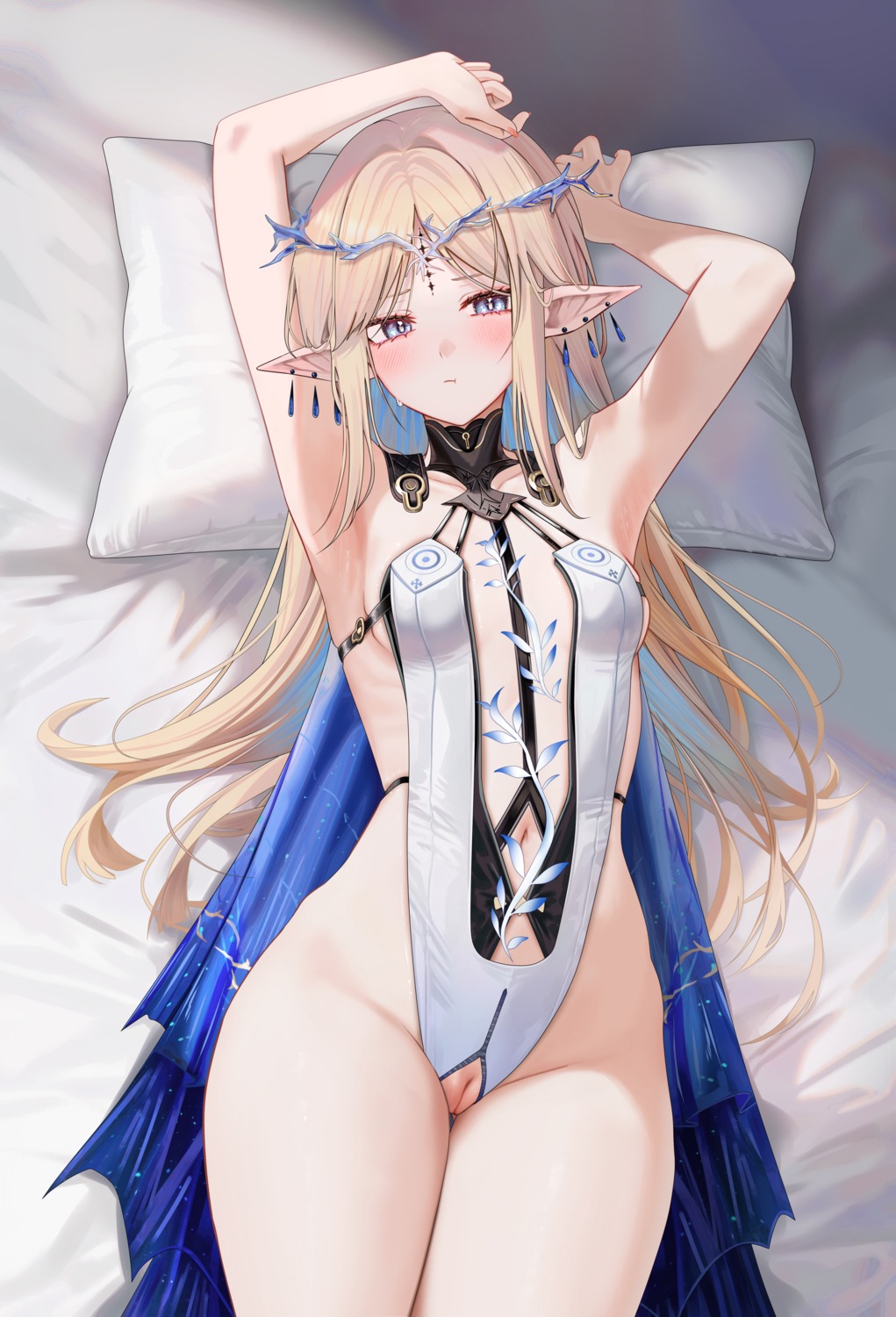 yande.re leotard pussy pussy uncensored ru zhai wuthering waves cartethyia leotard no bra nopan pointy ears pussy  tattoo uncensored | #1226577 | yande.re