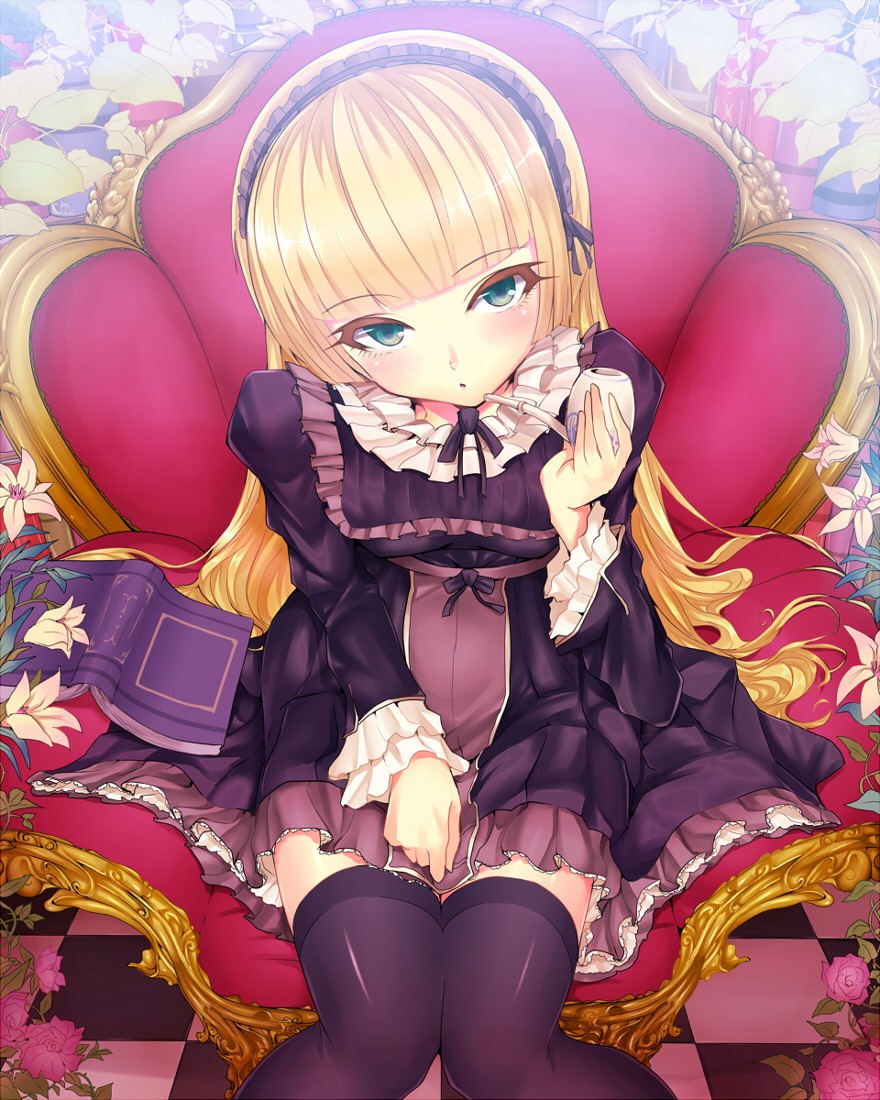 dress gosick kasai_shin thighhighs victorica_de_broix