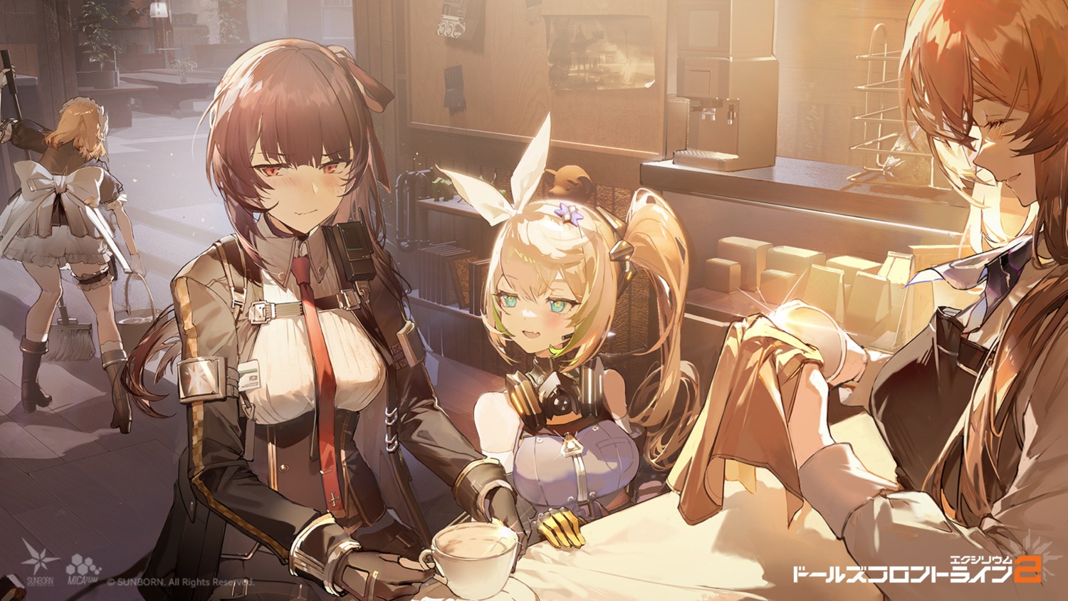 garter girls_frontline_2:_exilium heels maid tagme wallpaper