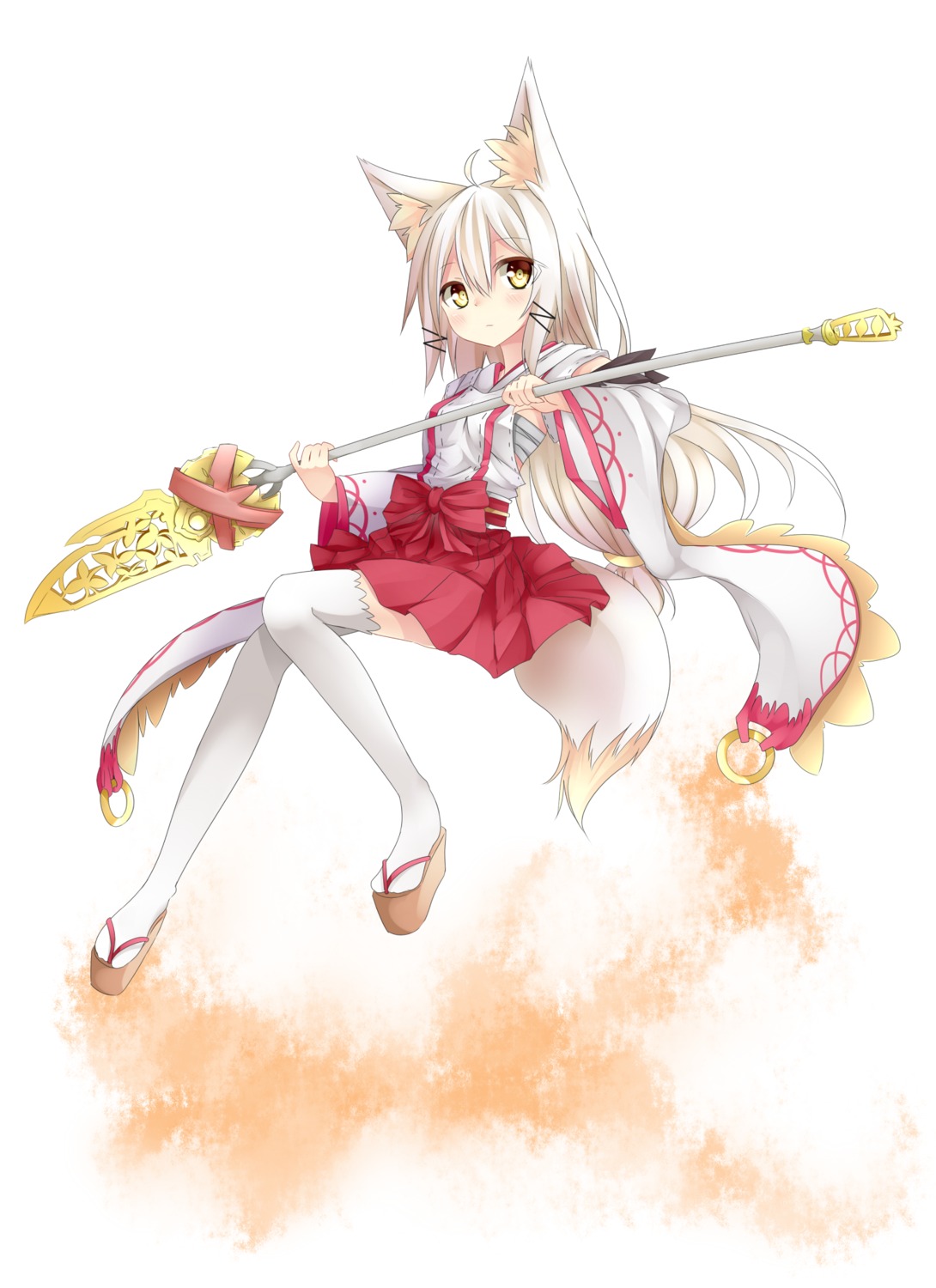 animal_ears chabaneko tail weapon