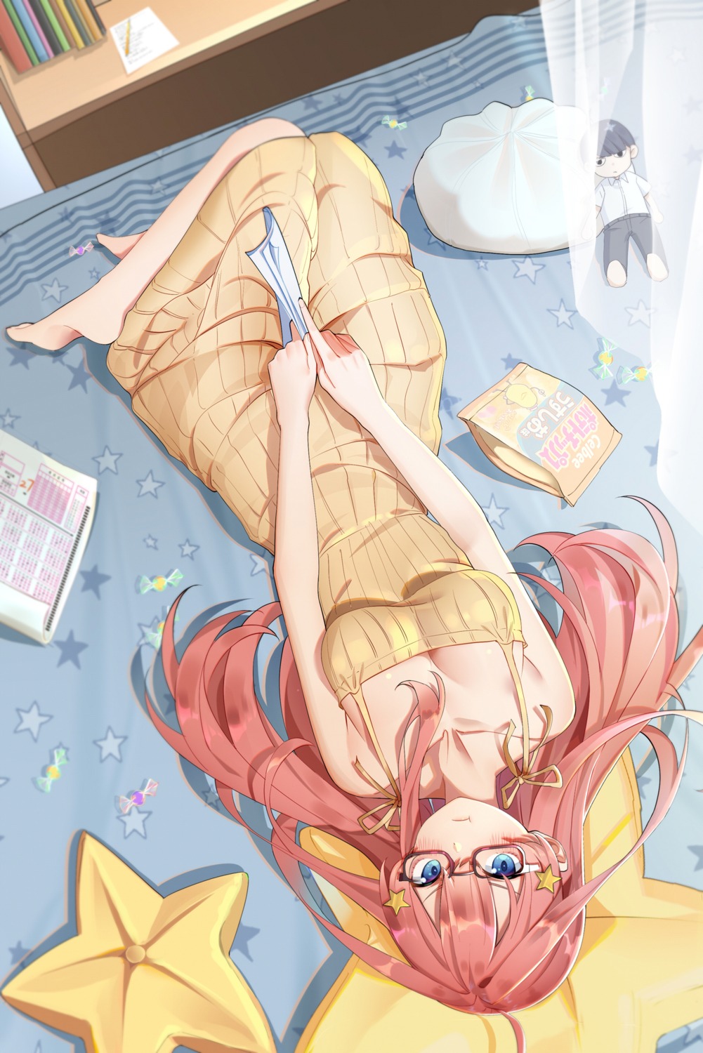 5-toubun_no_hanayome cleavage dress kongbai megane nakano_itsuki summer_dress