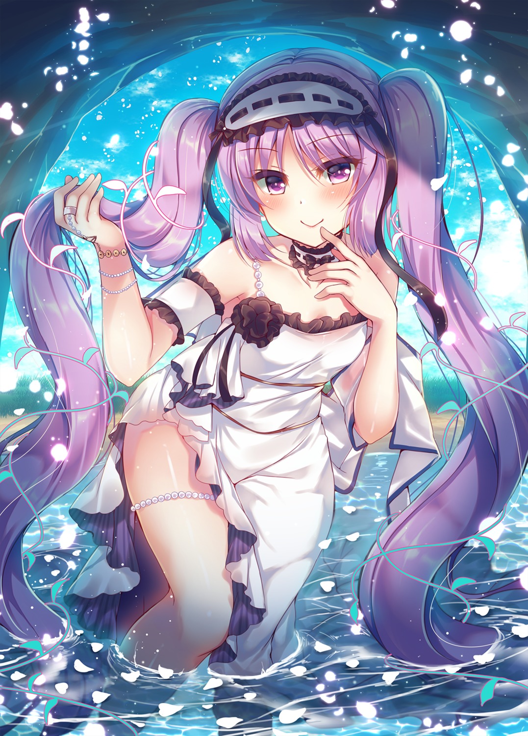 dress euryale fate/grand_order suzunone_rena wet