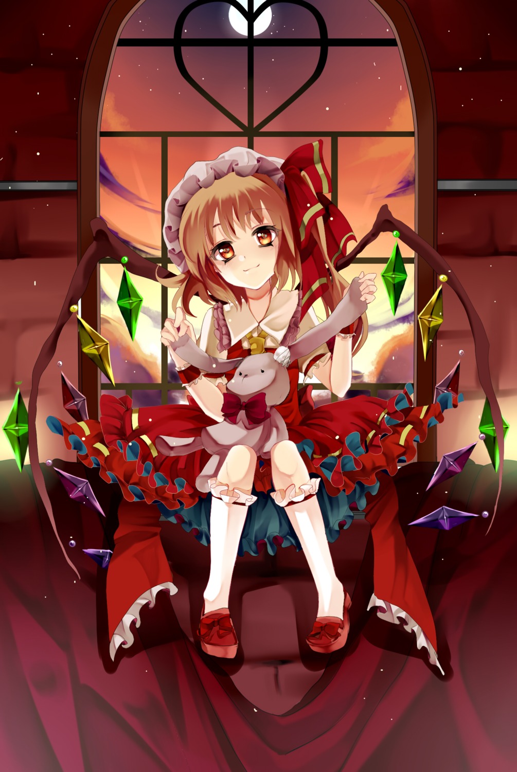 dress flandre_scarlet kurabayashi_matoni touhou wings