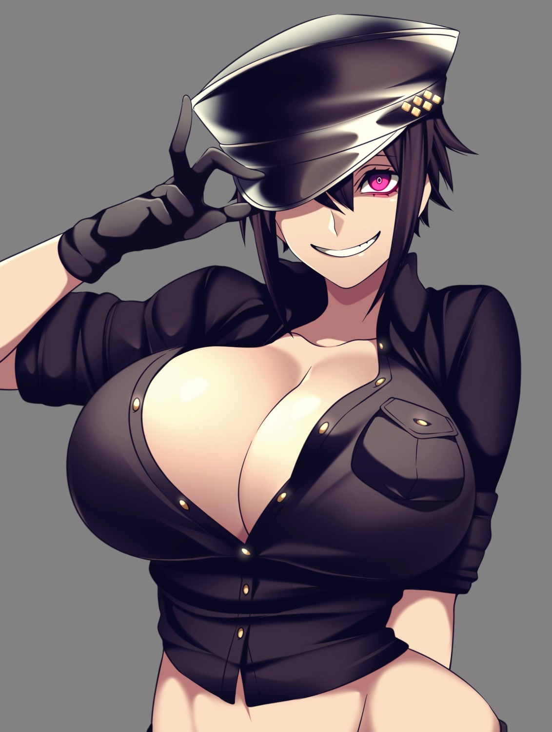 murder_license no_bra open_shirt tagme uniform