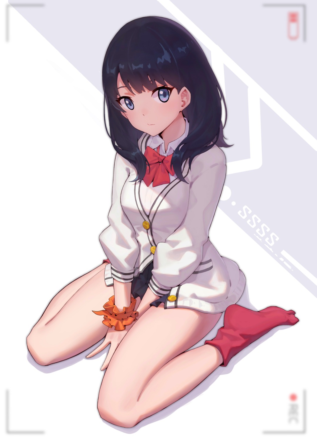 chunrijun_(springer) seifuku ssss.gridman sweater takarada_rikka