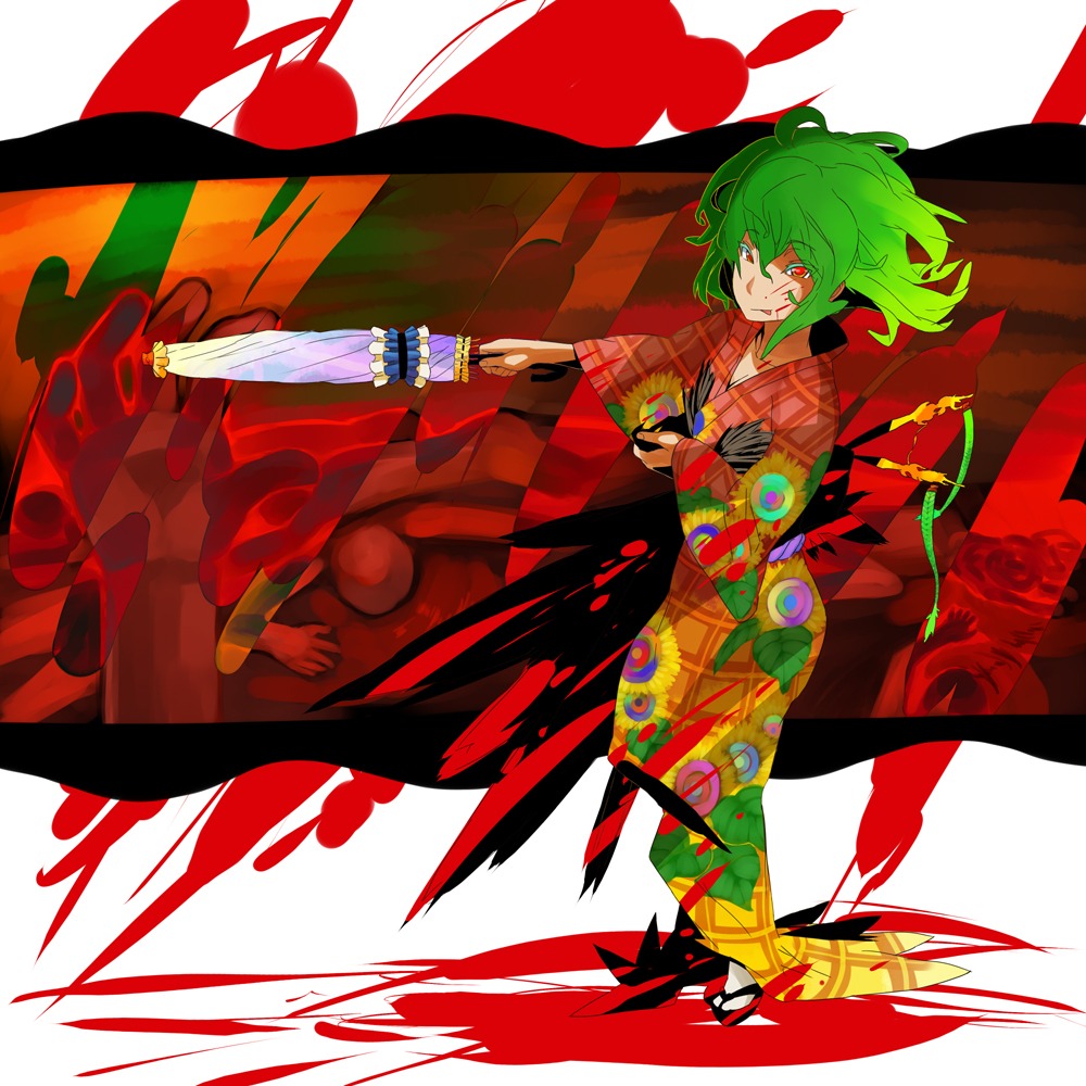 japanese_clothes kazami_yuuka lieutenant_dan touhou