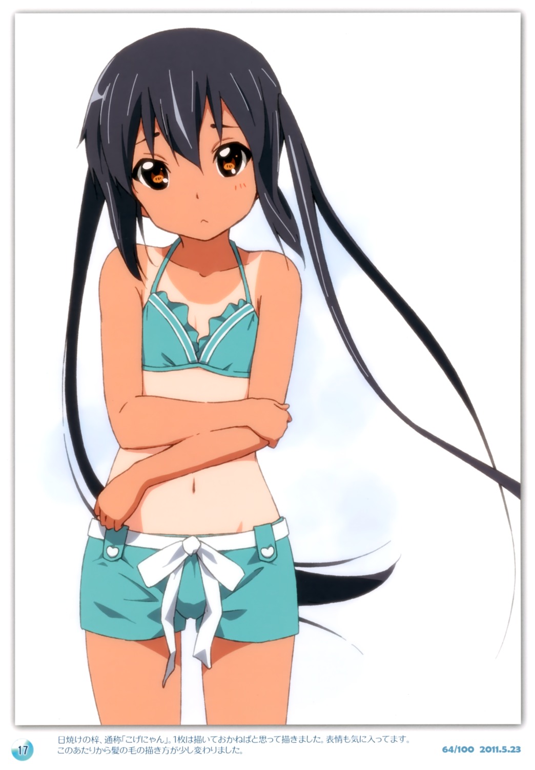 bikini_top errant k-on! nakano_azusa singerly swimsuits tan_lines