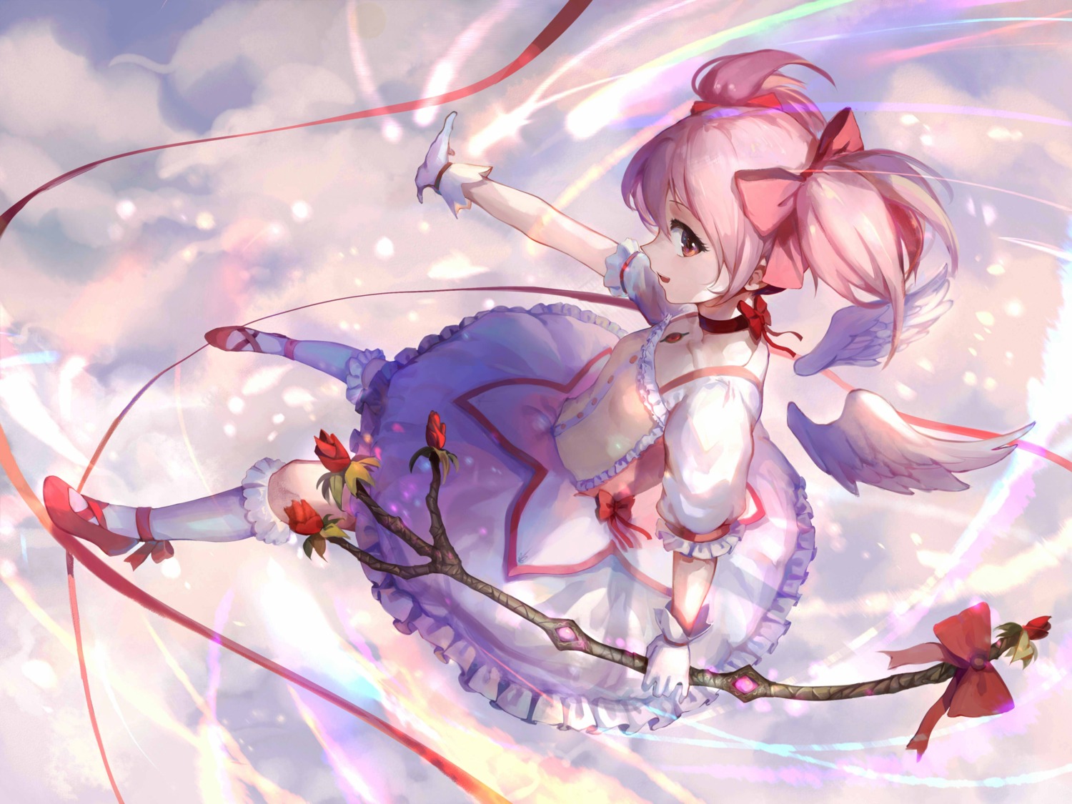 dress kaname_madoka puella_magi_madoka_magica sishenfan weapon