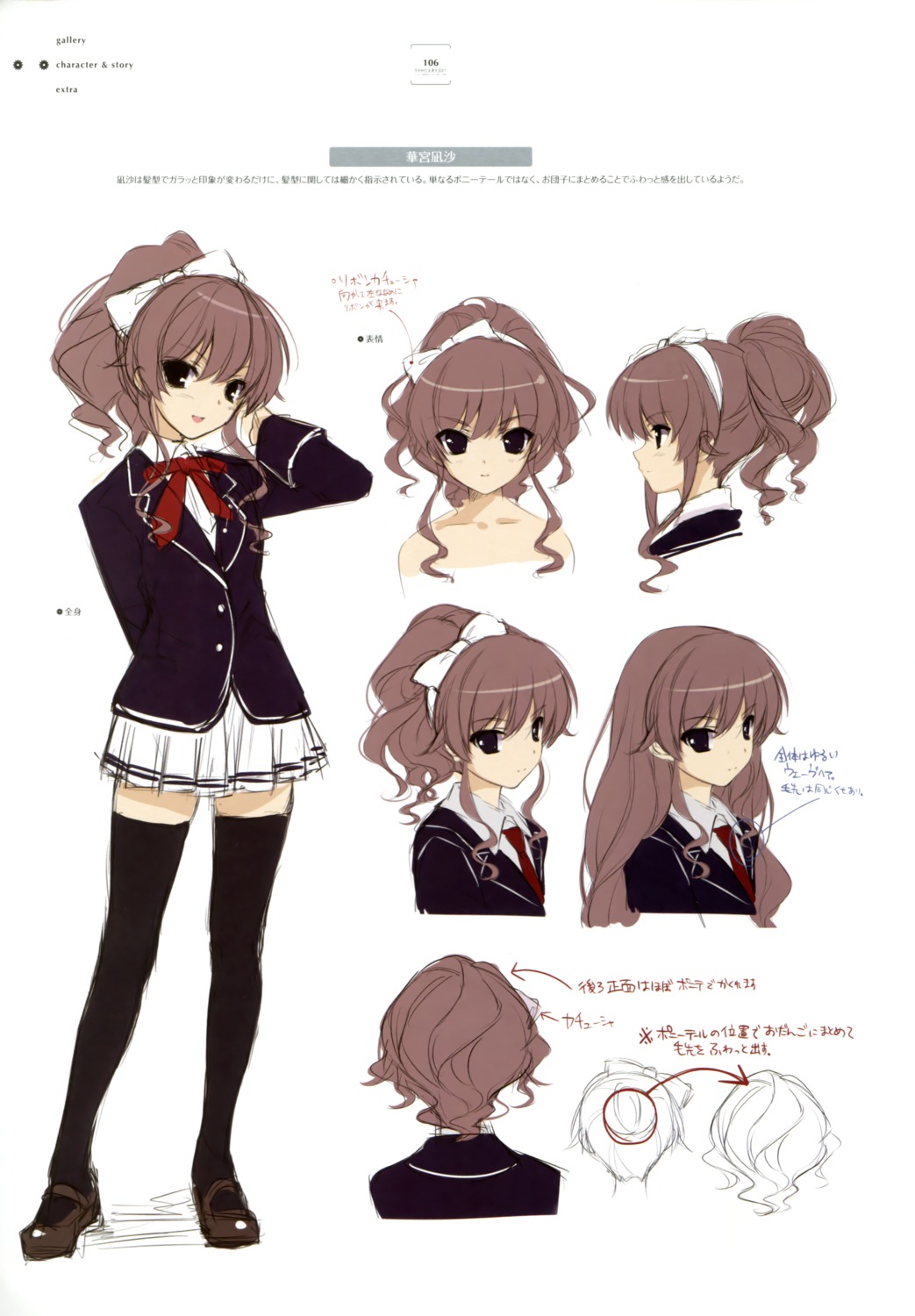 character_design seifuku sketch tagme thighhighs ushinawareta_mirai_wo_motomete