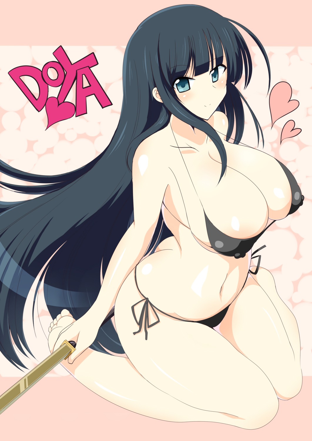 bikini cleavage erect_nipples ikaruga senran_kagura swimsuits sword wedge