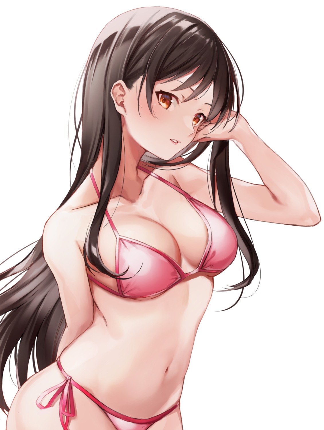 bikini cleavage hachiroku_(hatirokusann86) ichinose_chizuru kanojo_okarishimasu swimsuits