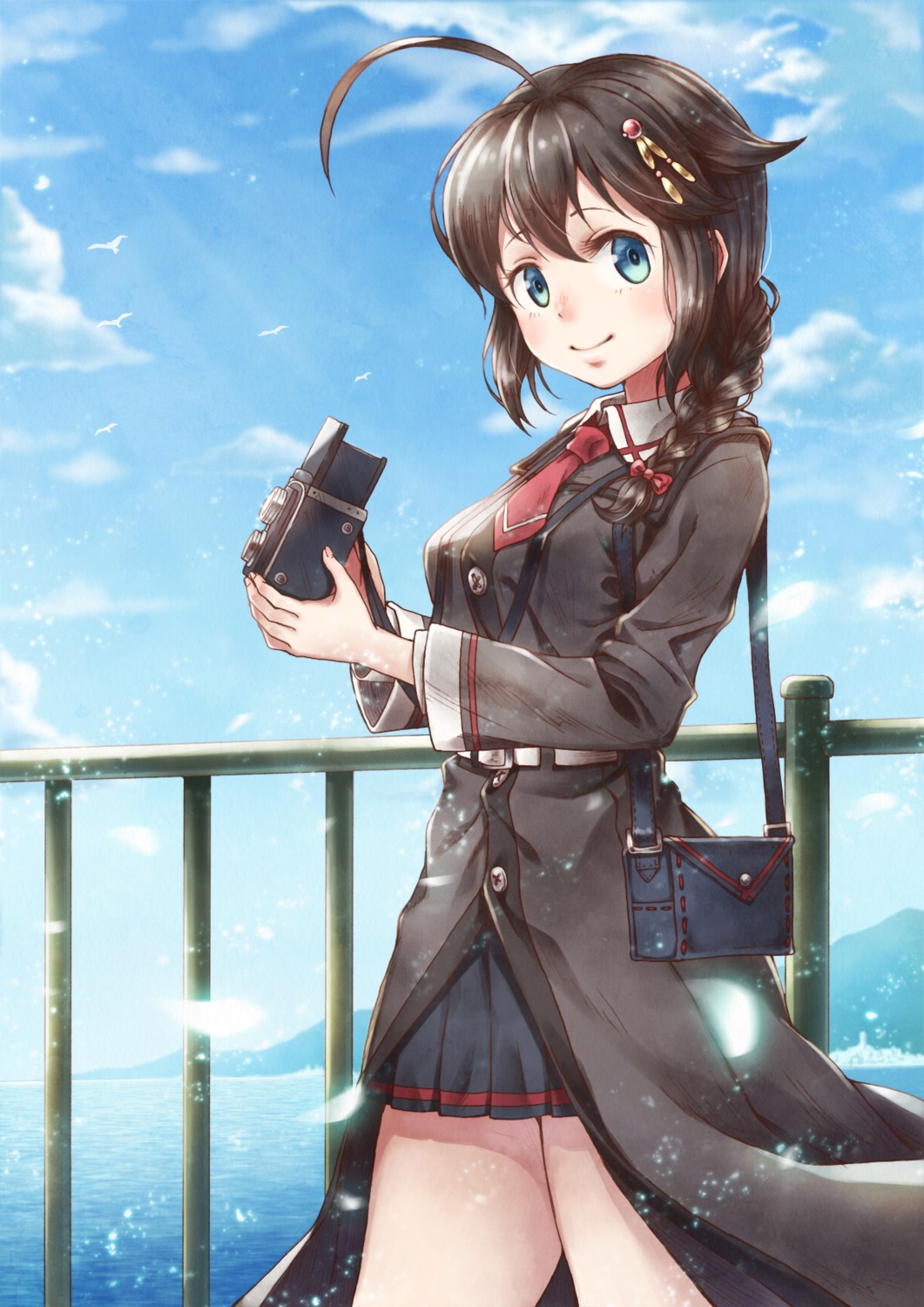 kantai_collection seifuku shigure_(kancolle) sho_(sumika)