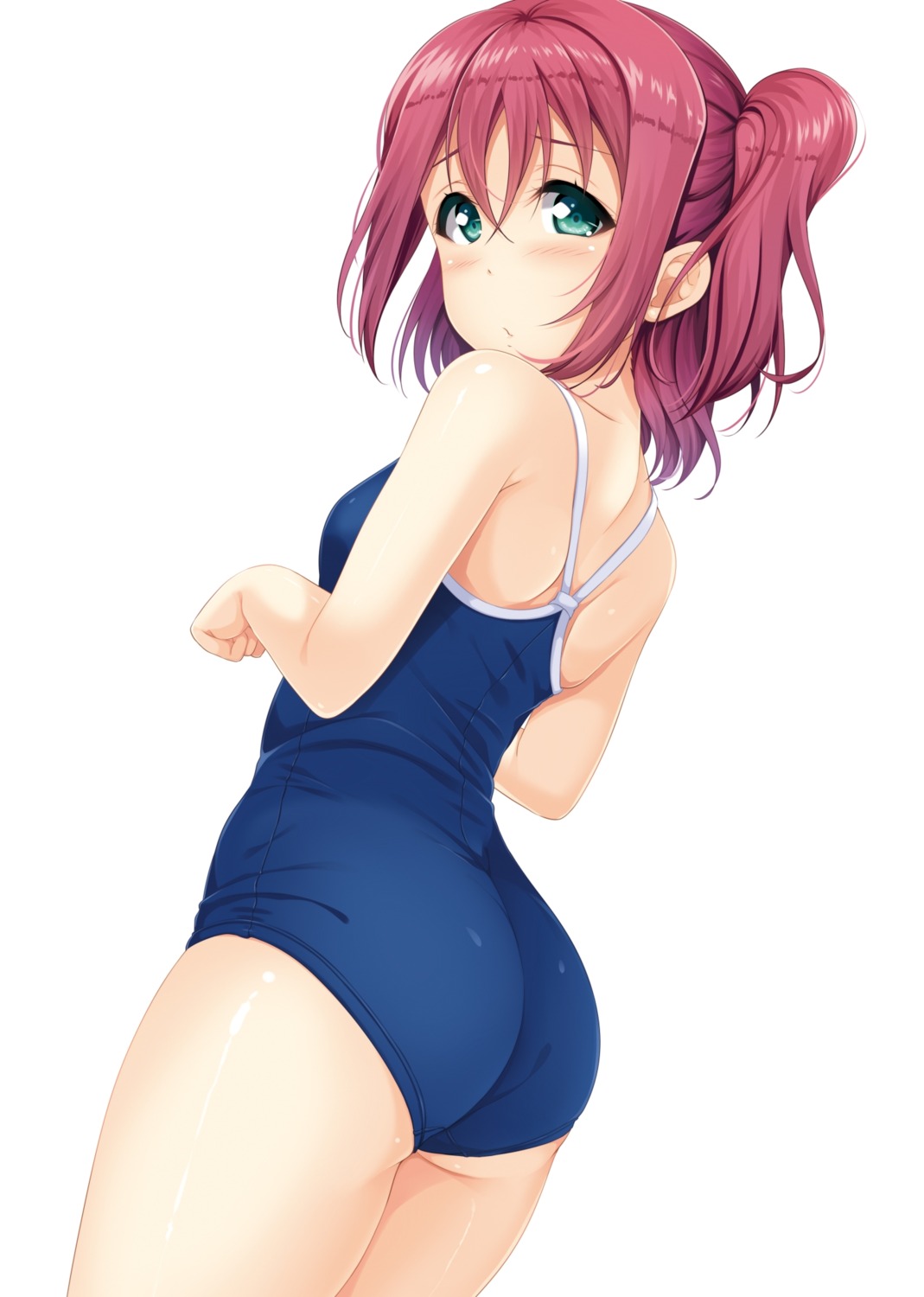 ass hino_minato_(spec.c) kurosawa_ruby love_live!_sunshine!! school_swimsuit swimsuits