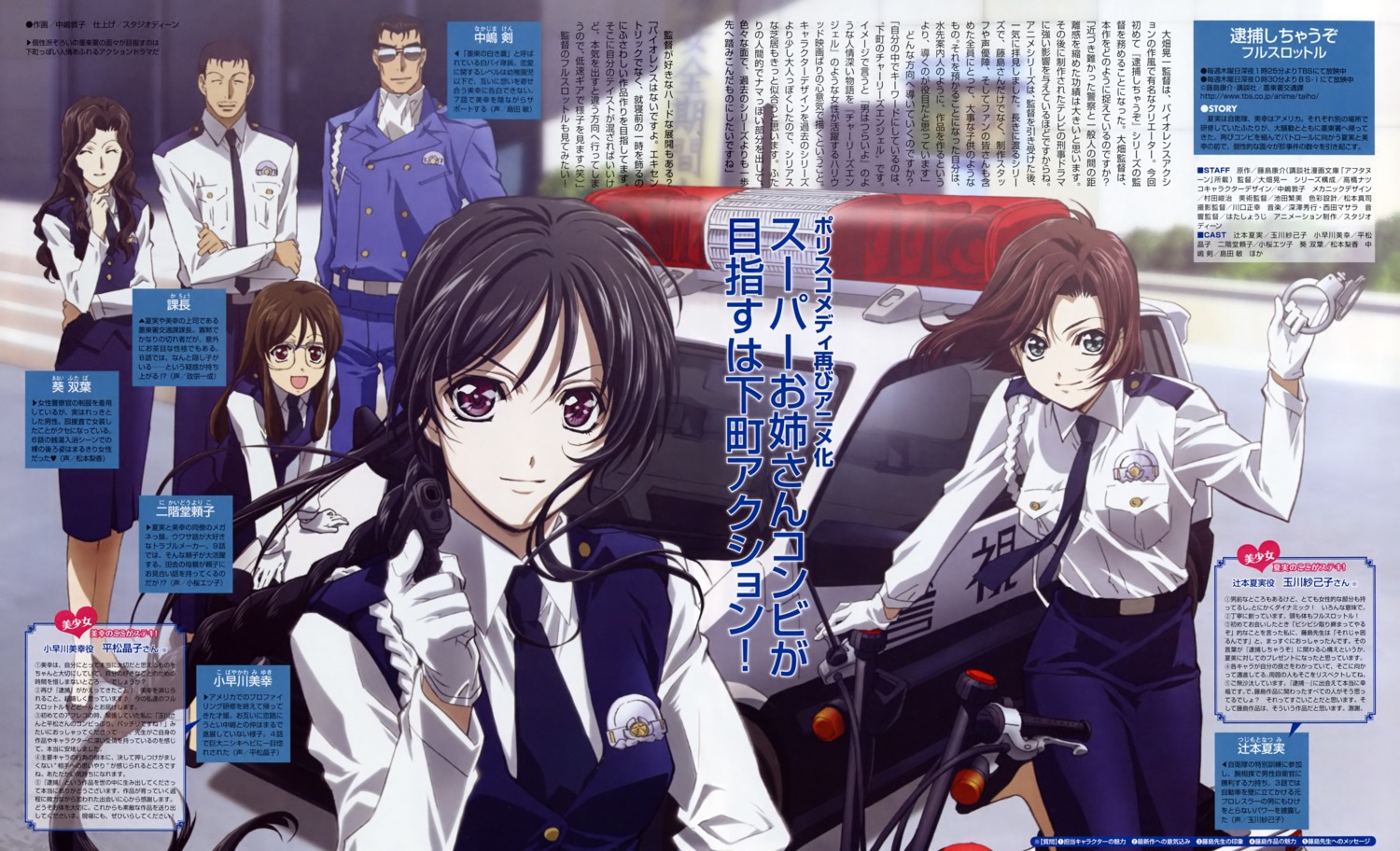 Nakajima Atsuko You Re Under Arrest Aoi Futaba Kobayakawa Miyuki Nakajima Ken Nikaido Yoriko Tsujimoto Natsumi Police Uniform Trap 9749 Yande Re