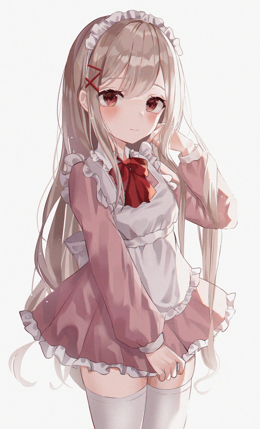 maid thighhighs wa_maid whitebc