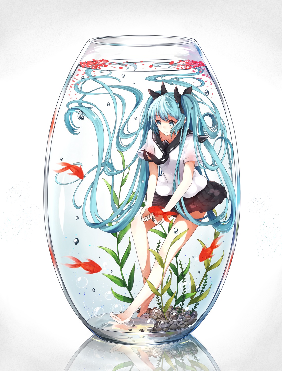 bottle_miku feet gkn hatsune_miku seifuku vocaloid