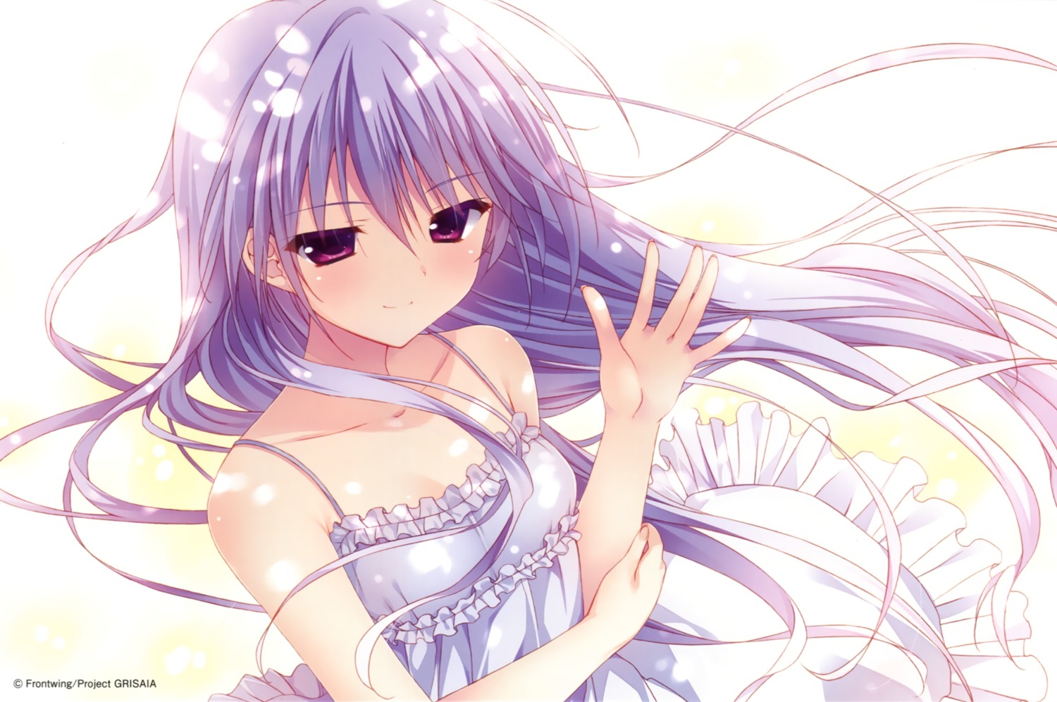 dress endcard grisaia grisaia_no_kajitsu grisaia_no_rakuen kazami_kazuki ryohka summer_dress