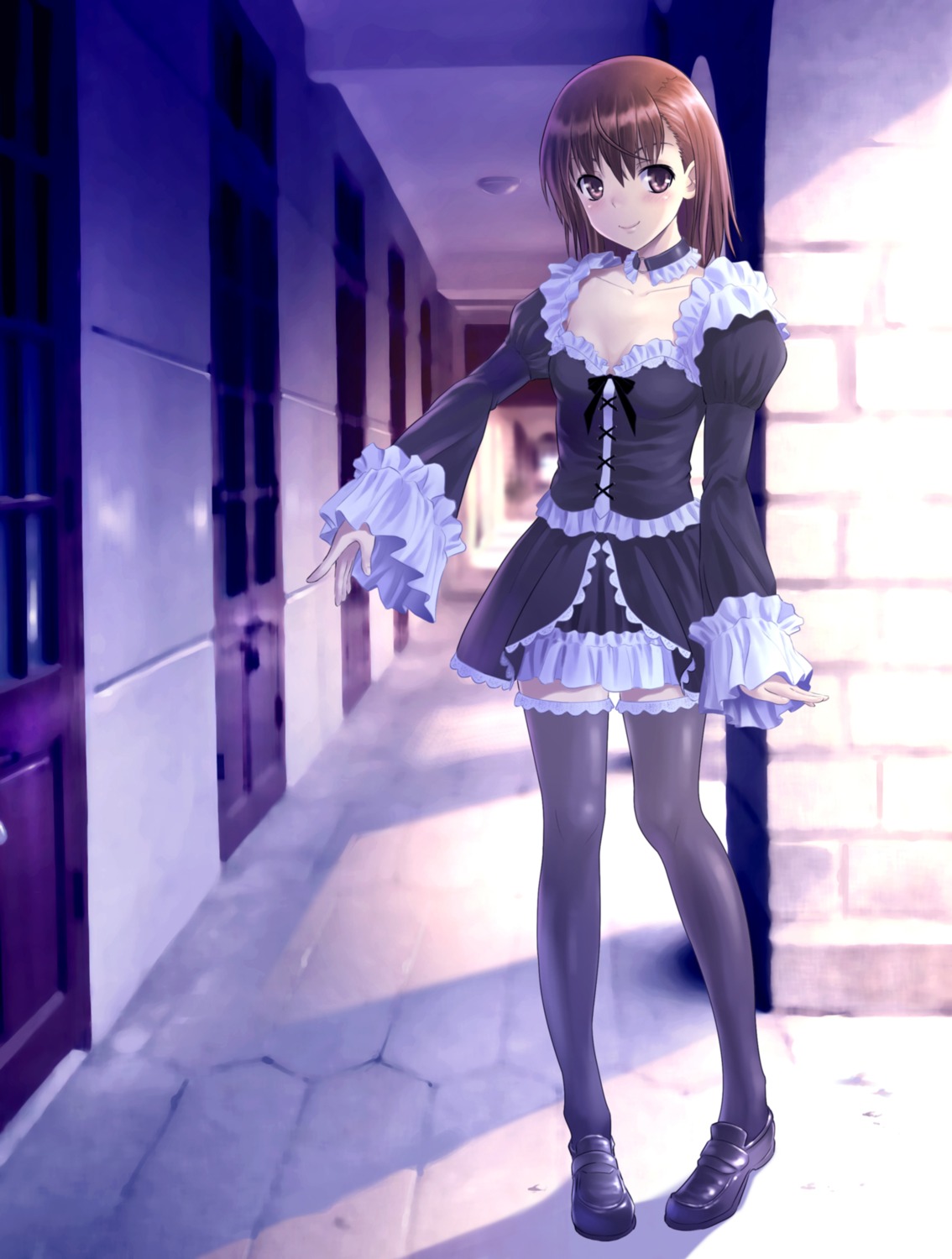 denhijou_niki lolita_fashion misaka_mikoto thighhighs to_aru_kagaku_no_railgun to_aru_majutsu_no_index