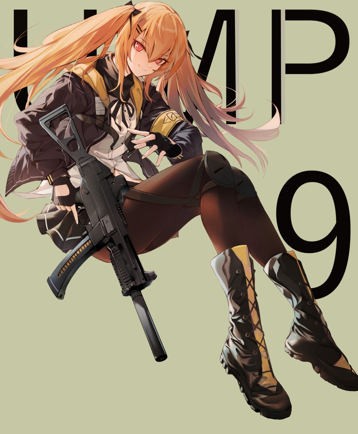 girls_frontline gun matsunaga777 pantyhose ump9_(girls_frontline)