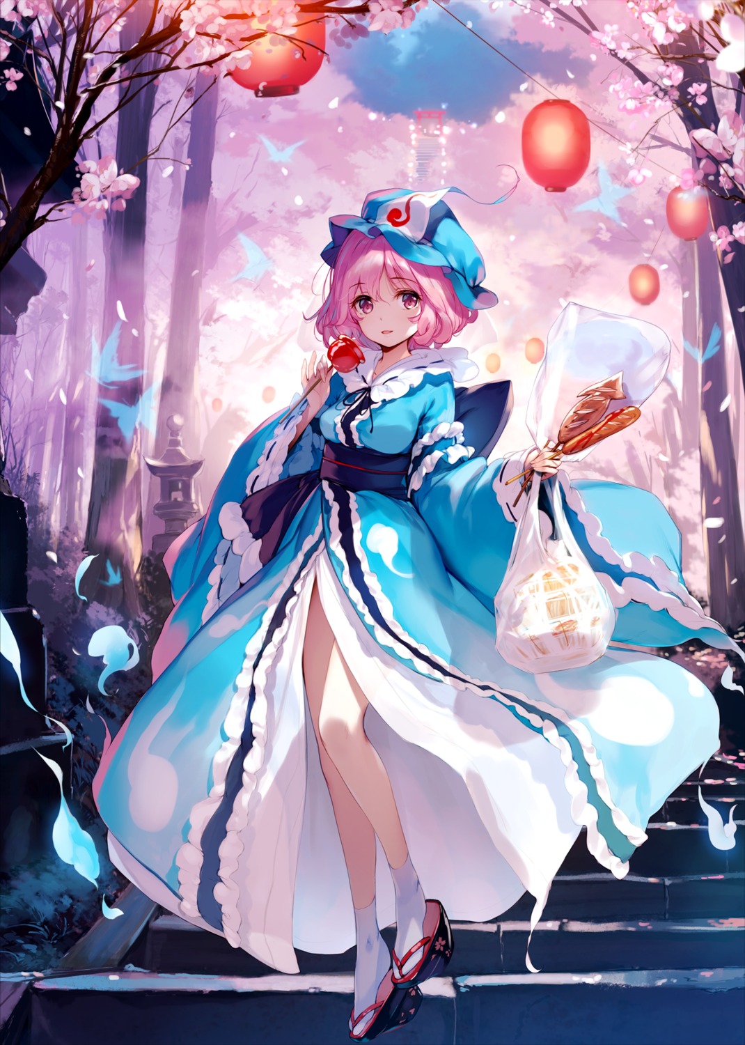 ke-ta saigyouji_yuyuko see_through touhou