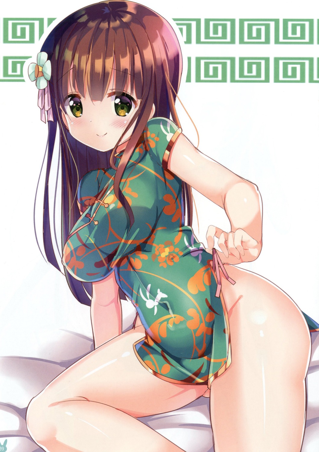 chinadress gochuumon_wa_usagi_desu_ka? kurou_(quadruple_zero) pantsu string_panties ujimatsu_chiya undressing