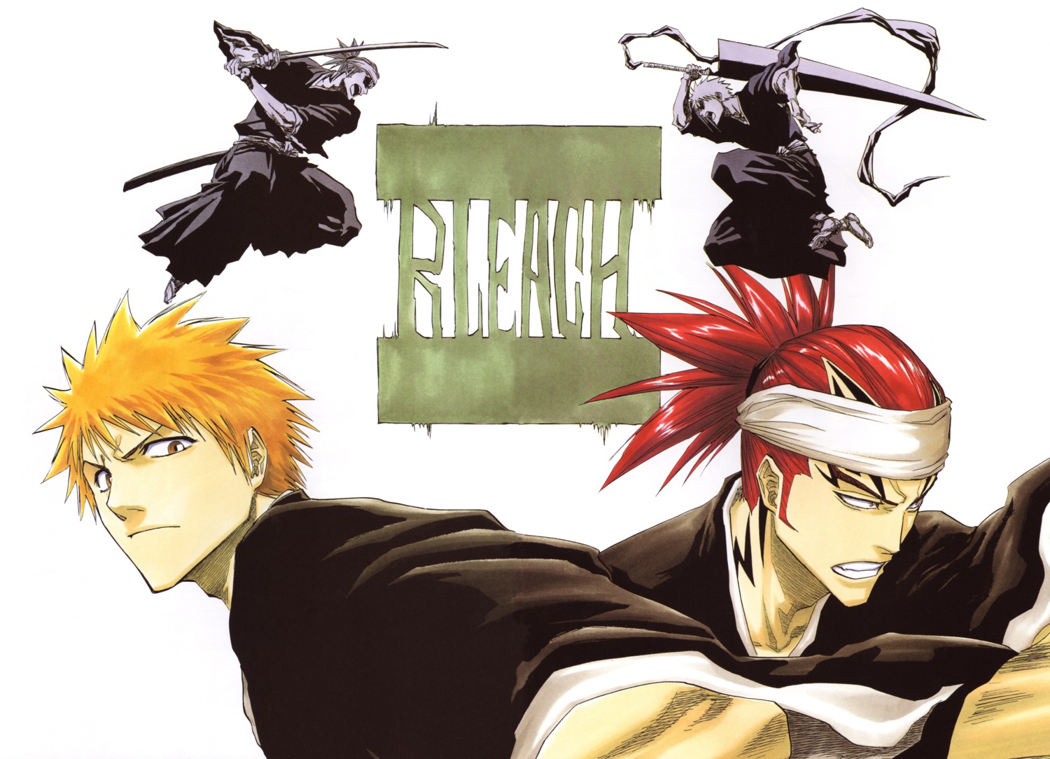 abarai_renji bleach kubo_tite kurosaki_ichigo male