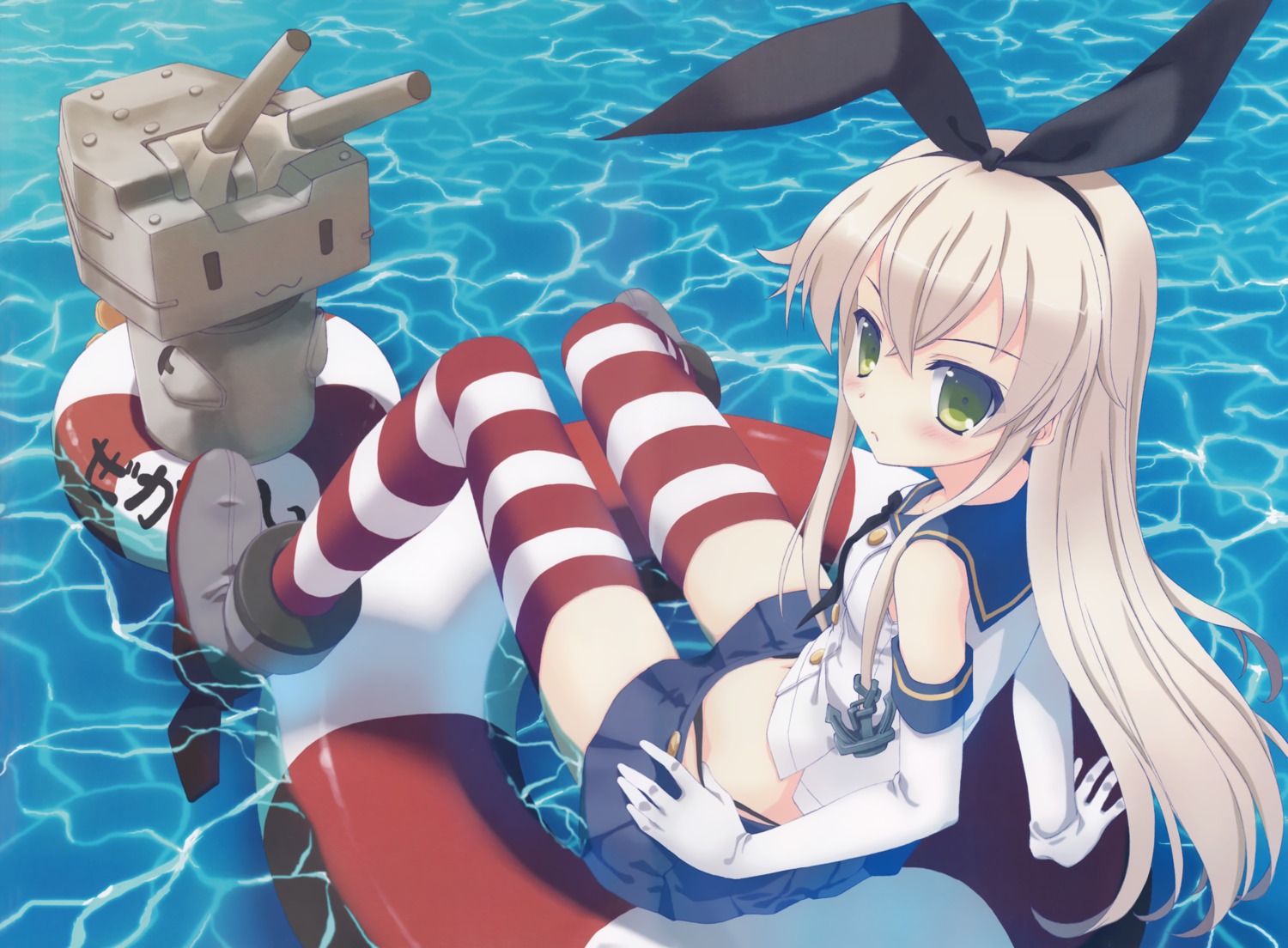 fixed ice_&_choco kantai_collection nanao_naru pantsu rensouhou-chan shimakaze_(kancolle) thighhighs