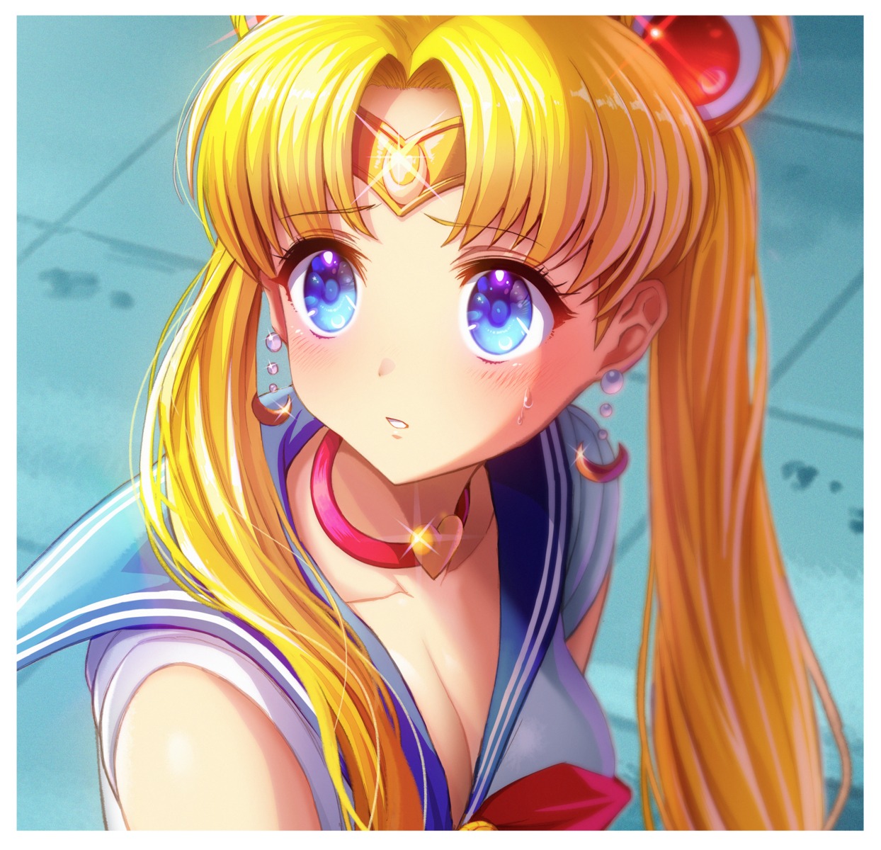 cleavage giba-chan sailor_moon tsukino_usagi