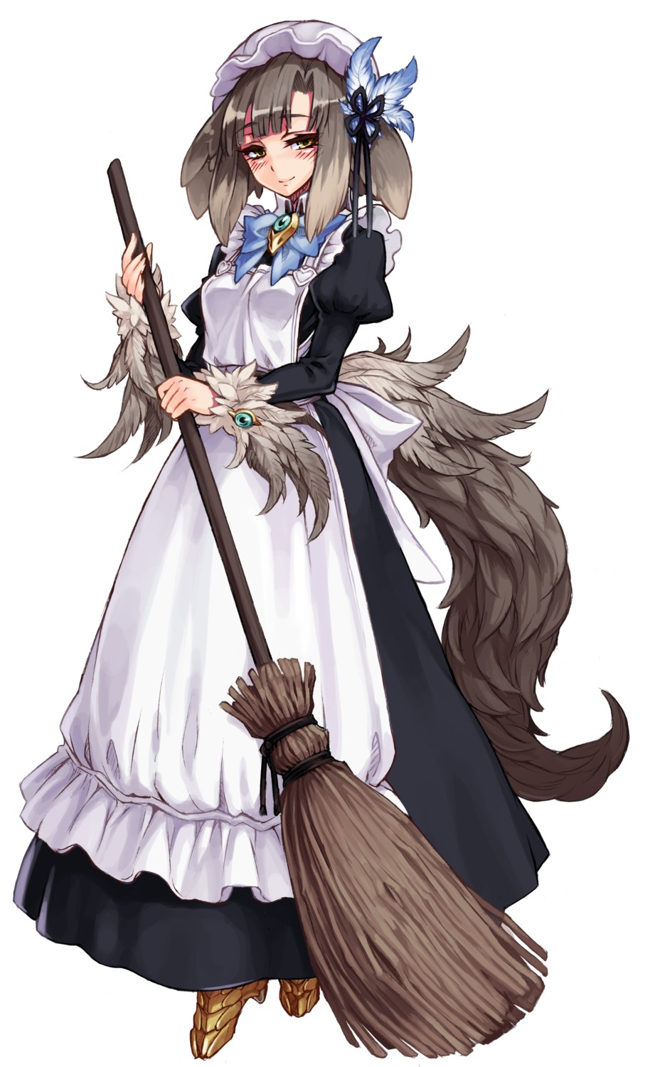 animal_ears armor heels kenkou_cross maid monster_girl tail