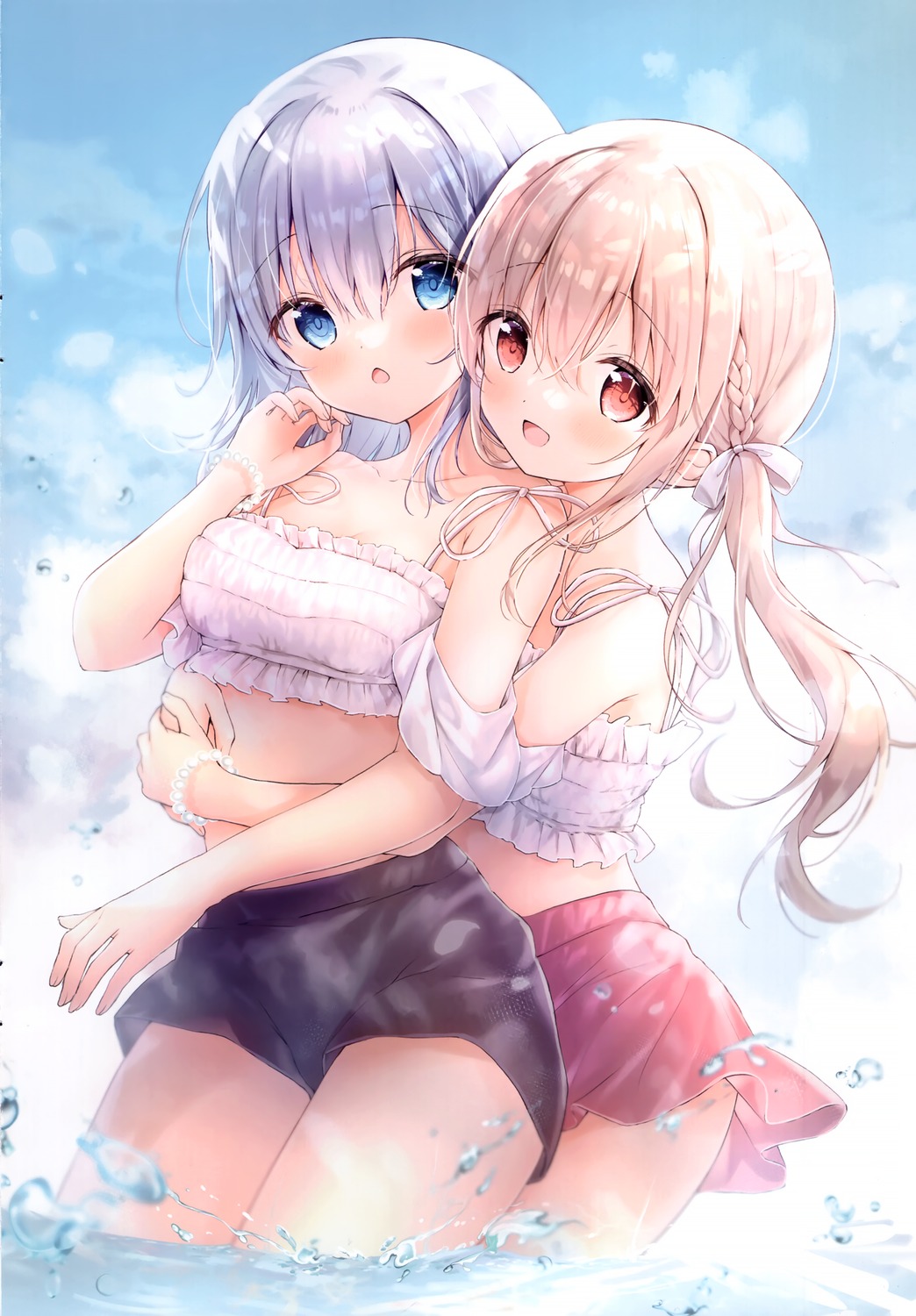 ame_usagi amedama_con mio_(amedama_con) shirousa_mei wet