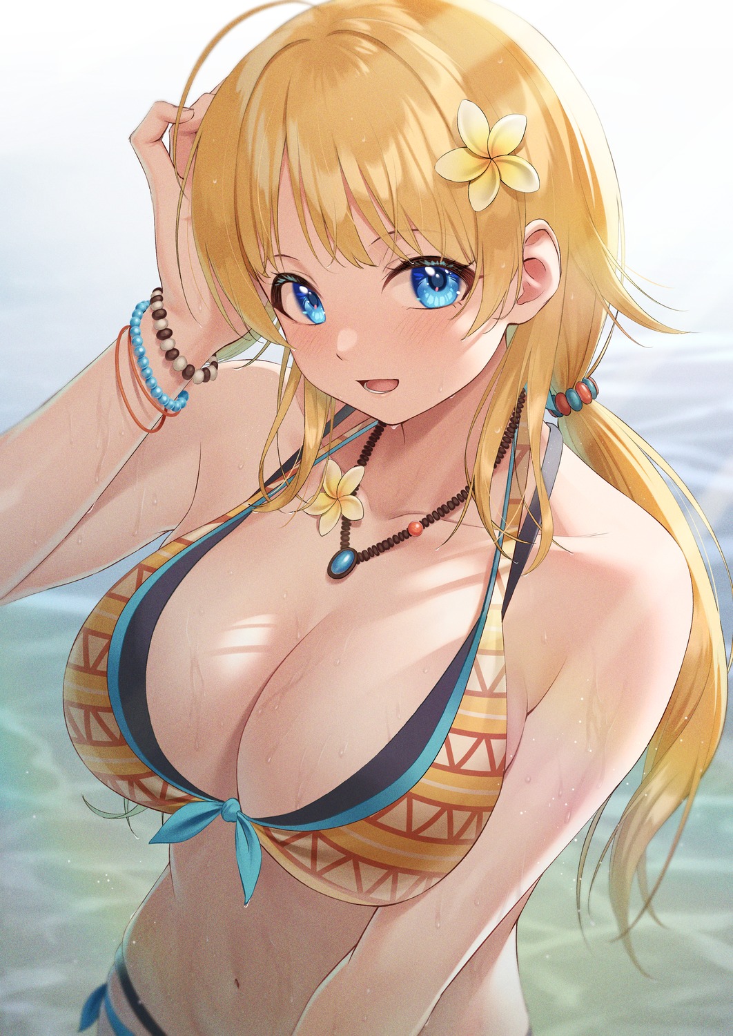 bikini hachimiya_meguru swimsuits the_idolm@ster the_idolm@ster_shiny_colors tsunenorip wet