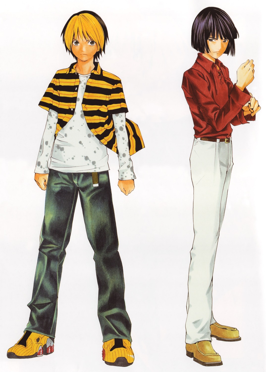 shindou hikaru and touya akira (hikaru no go) drawn by luanma_luanma